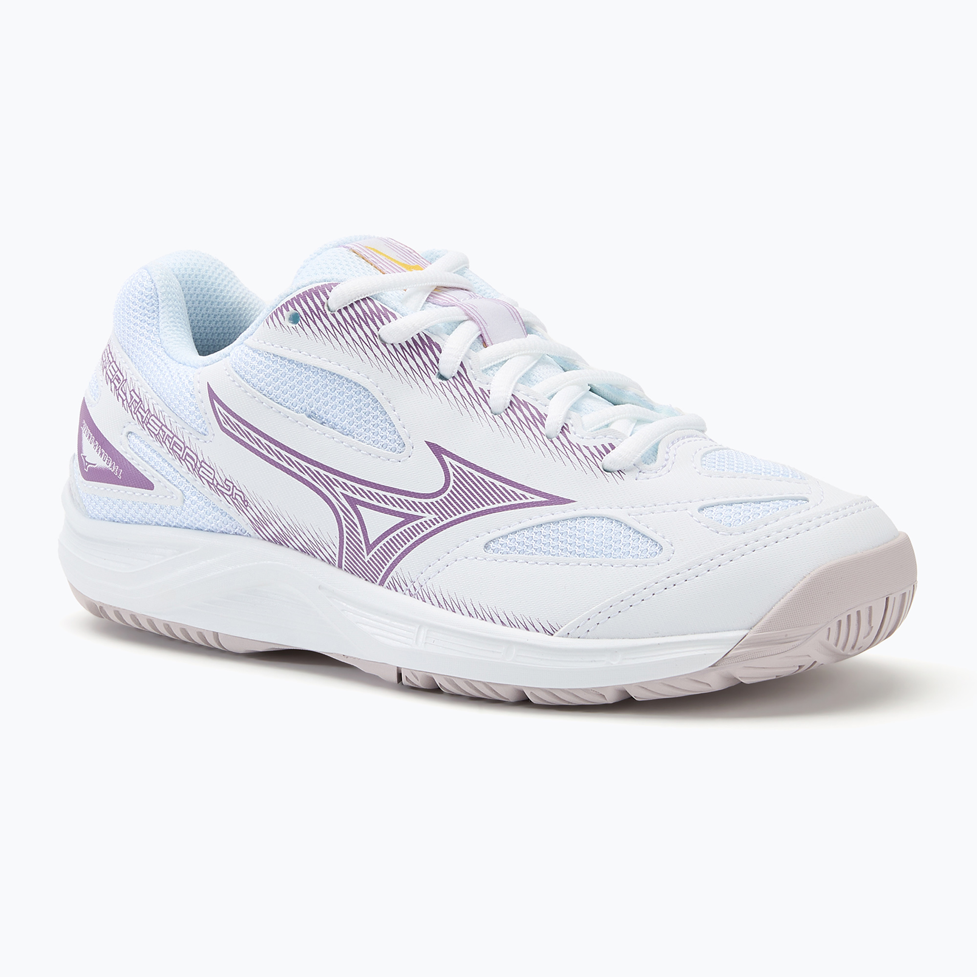 Scarpe da pallamano Mizuno Stealth Star 2 bianco/viola patrizia/quince (37 EU) (Stealth Star 2 X1GC230710)