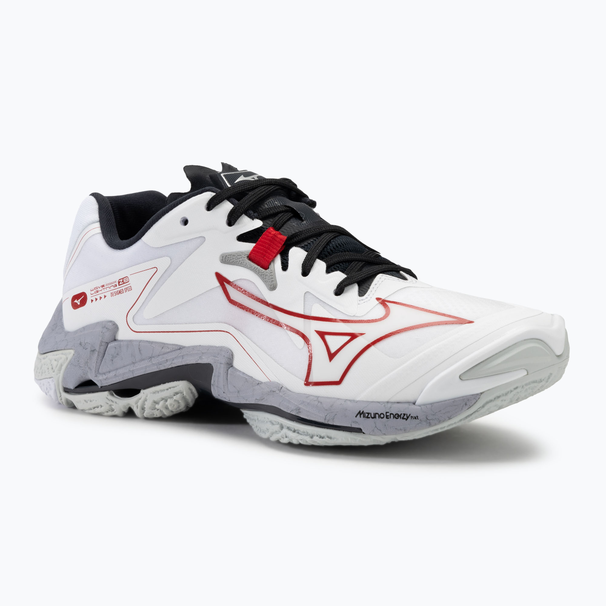 Scarpe da pallavolo da uomo Mizuno Wave Lightning Z8 bianco/salsa/nero