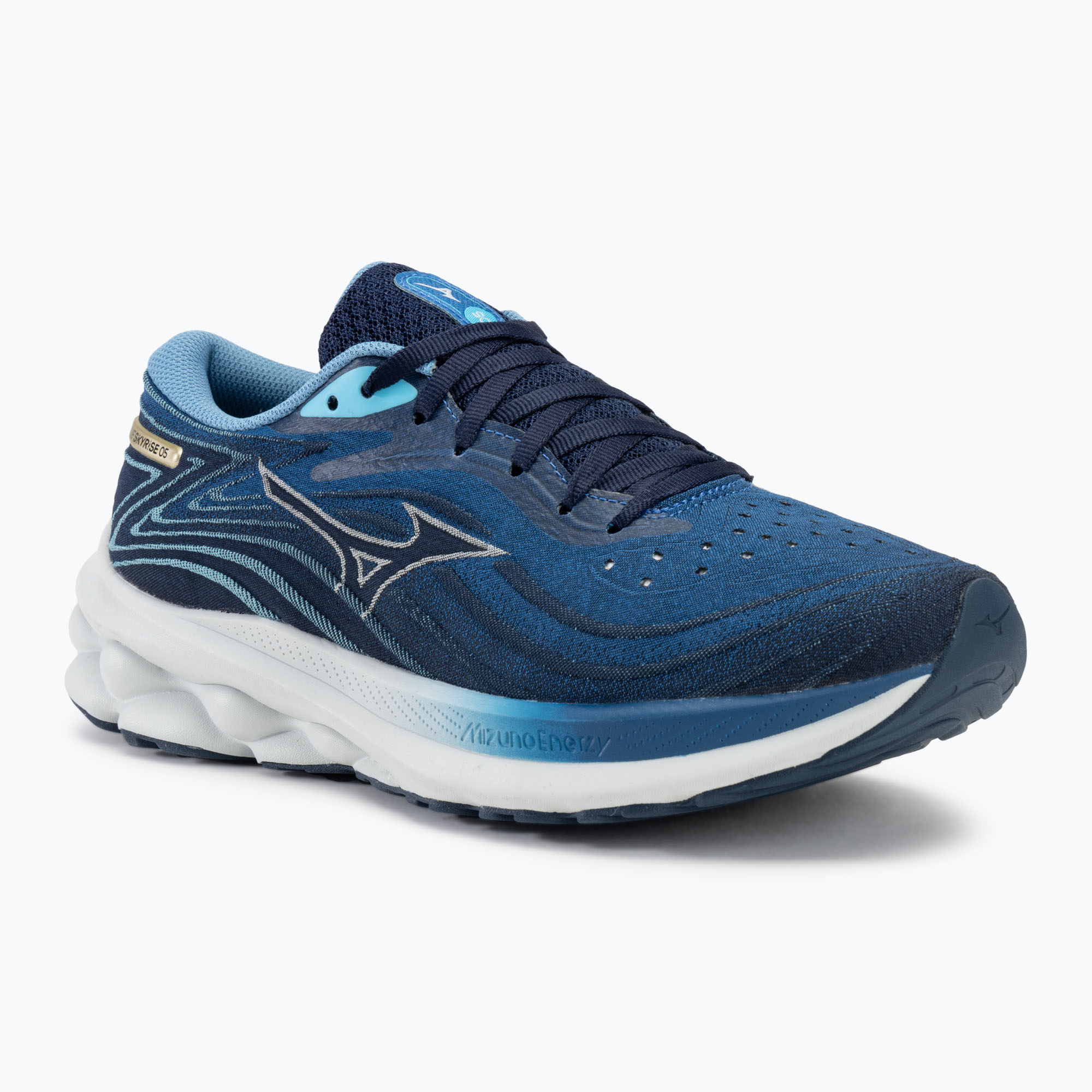Scarpe da corsa da uomo Mizuno Wave Skyrise 5 blu classico/plein air/blu fiume (45 EU) (Wave Skyrise 5 J1GC240951)
