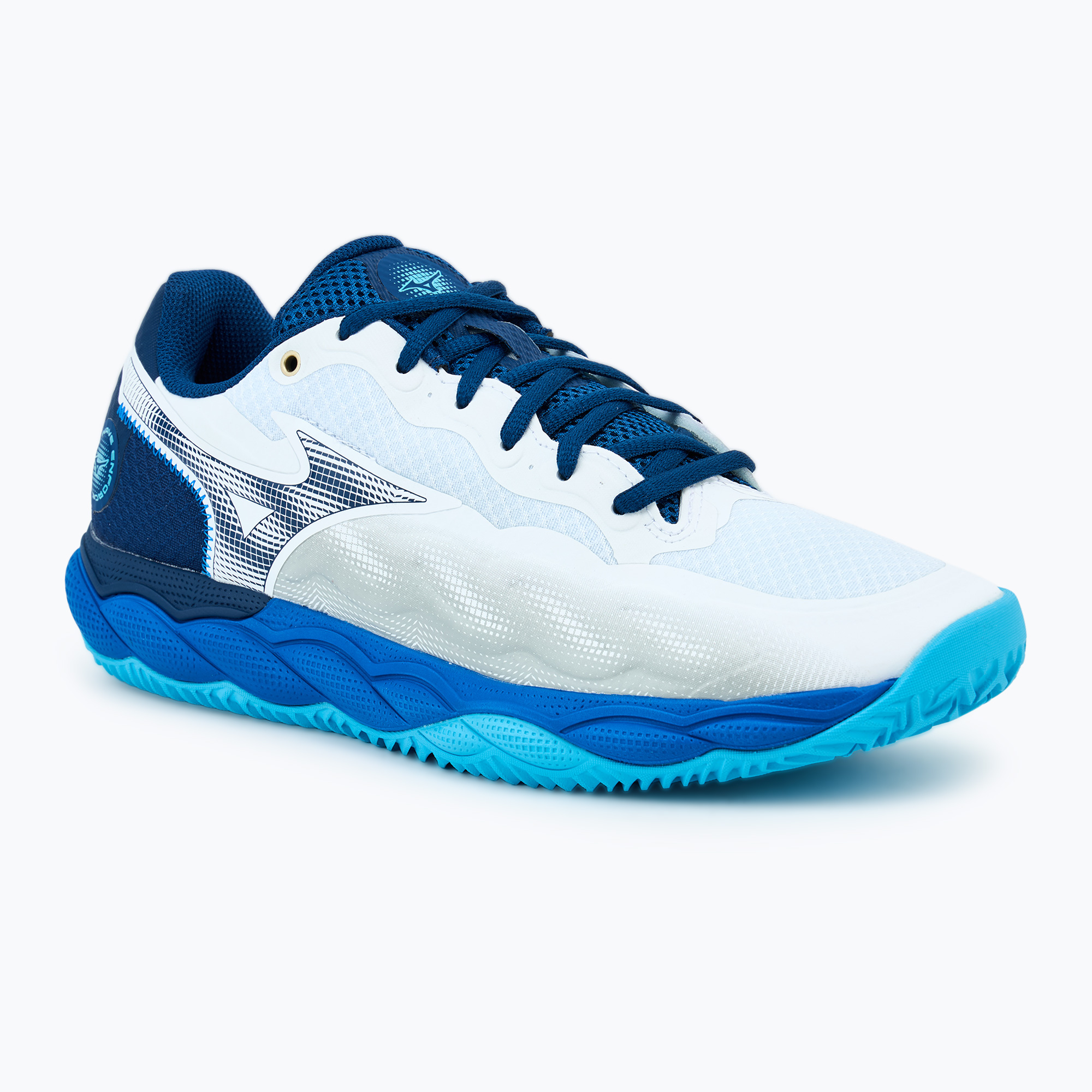 Scarpe da tennis Mizuno Wave Enforce Court CC bianco/blu scuro/blu fiume (42 EU) (Wave Enforce Court CC 61GC243529)