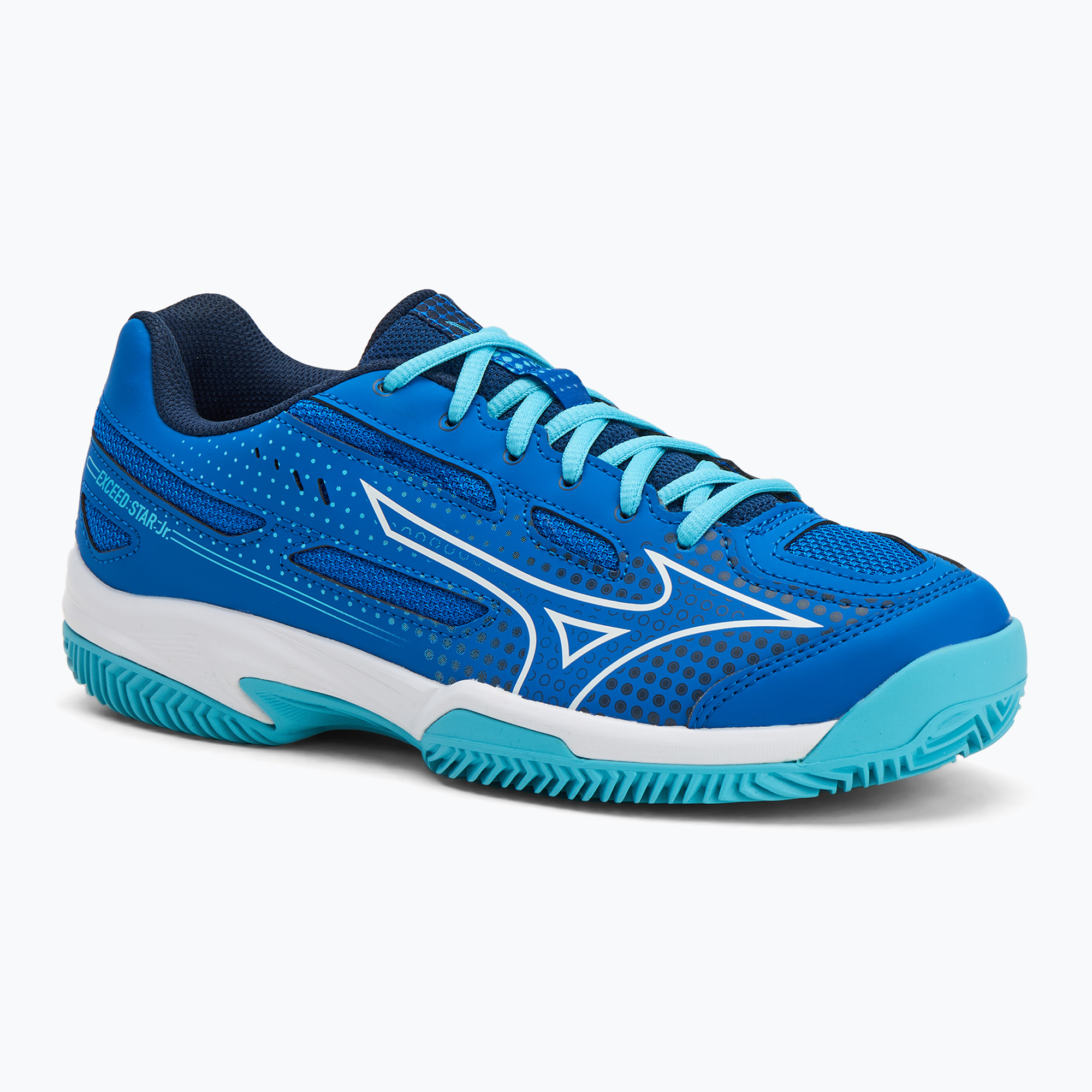 Scarpe da tennis Mizuno Exceed Star CC per bambini blu mugen/bianco/blu fiume (38 EU) (Exceed Star Jr CC 61GC225528)