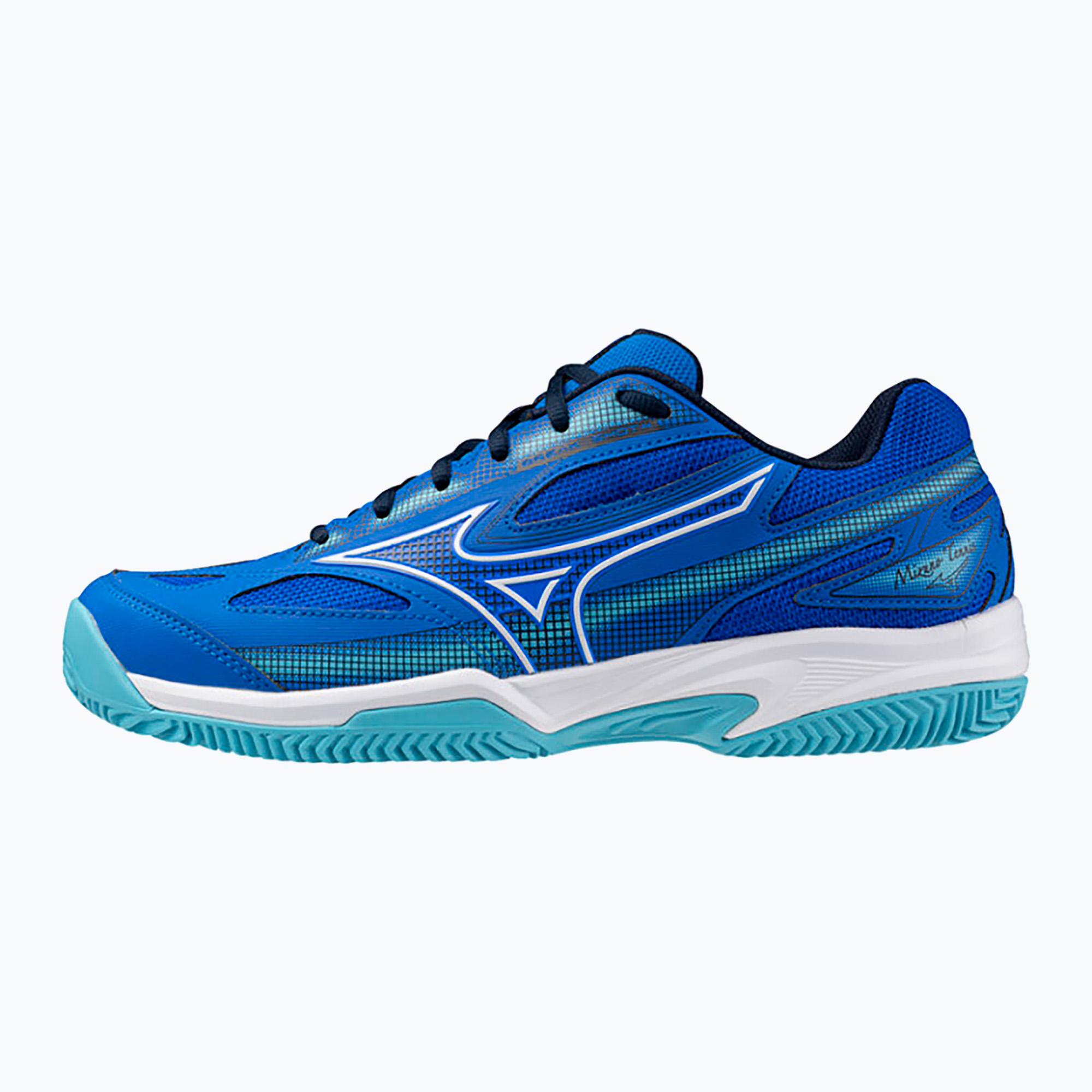 Mizuno Break Shot 4 CC scarpe da tennis blu mugen/ bianco/ blu fiume (43 EU) (Break Shot 4 CC 61GC232528)