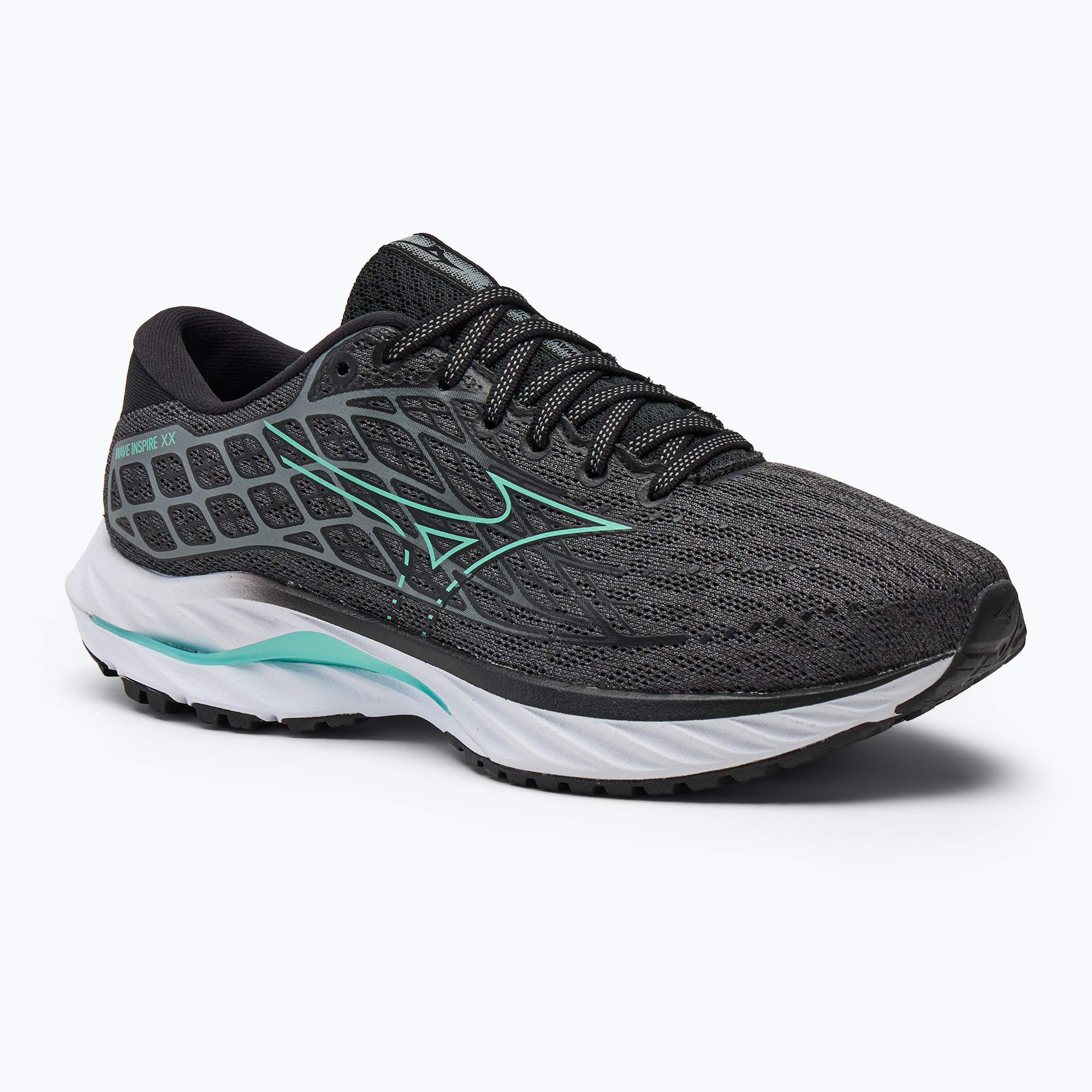 Scarpe da corsa da donna Mizuno Wave Inspire 20 D Wide iron gate/dusty jade green/nero (41 EU) (Wave Inspire 20 D Wide J1GD244672)