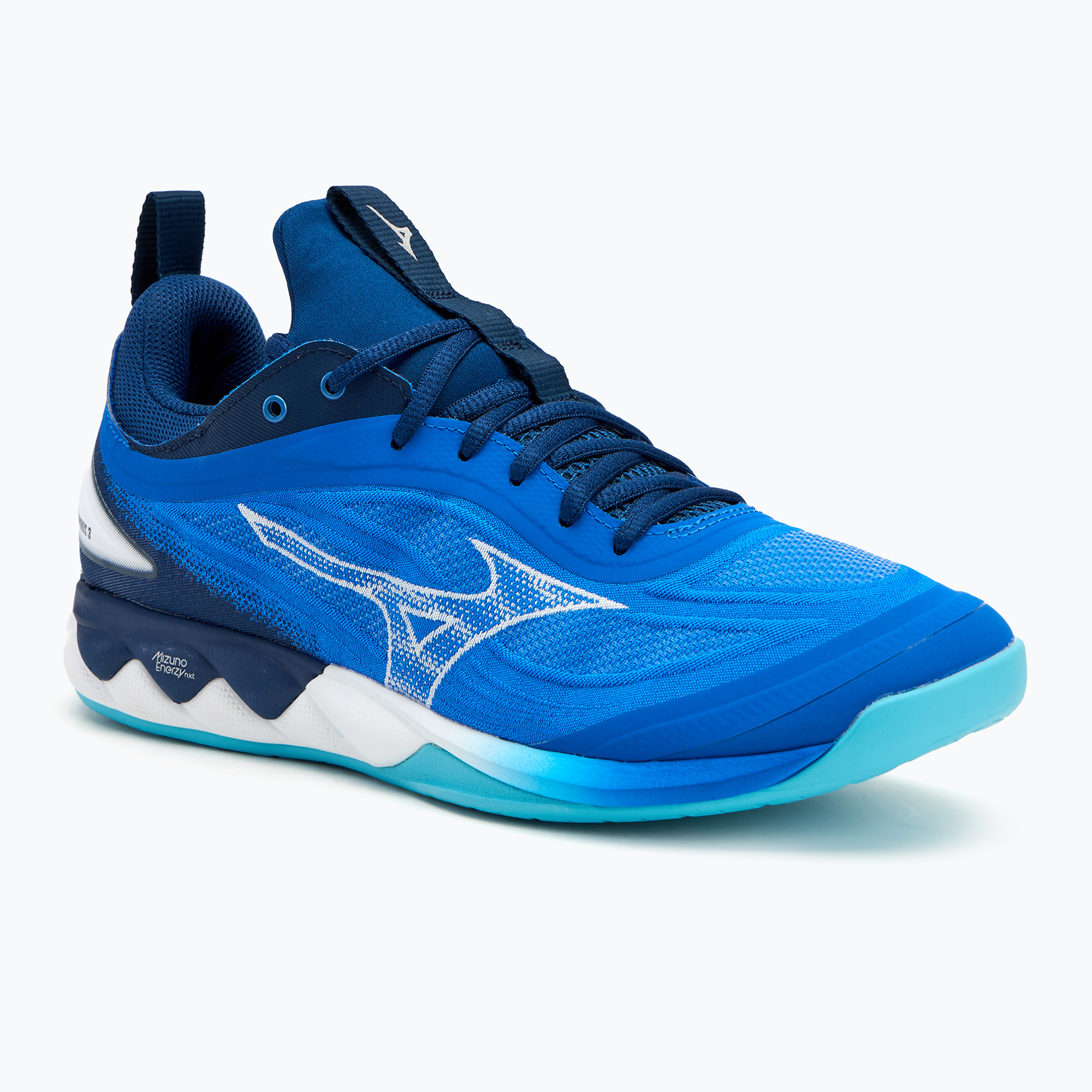 Scarpe da pallavolo da uomo Mizuno Wave Luminous 3 blu mugen/bianco/blu estate (44 EU) (Wave Luminous 3 V1GA242001)