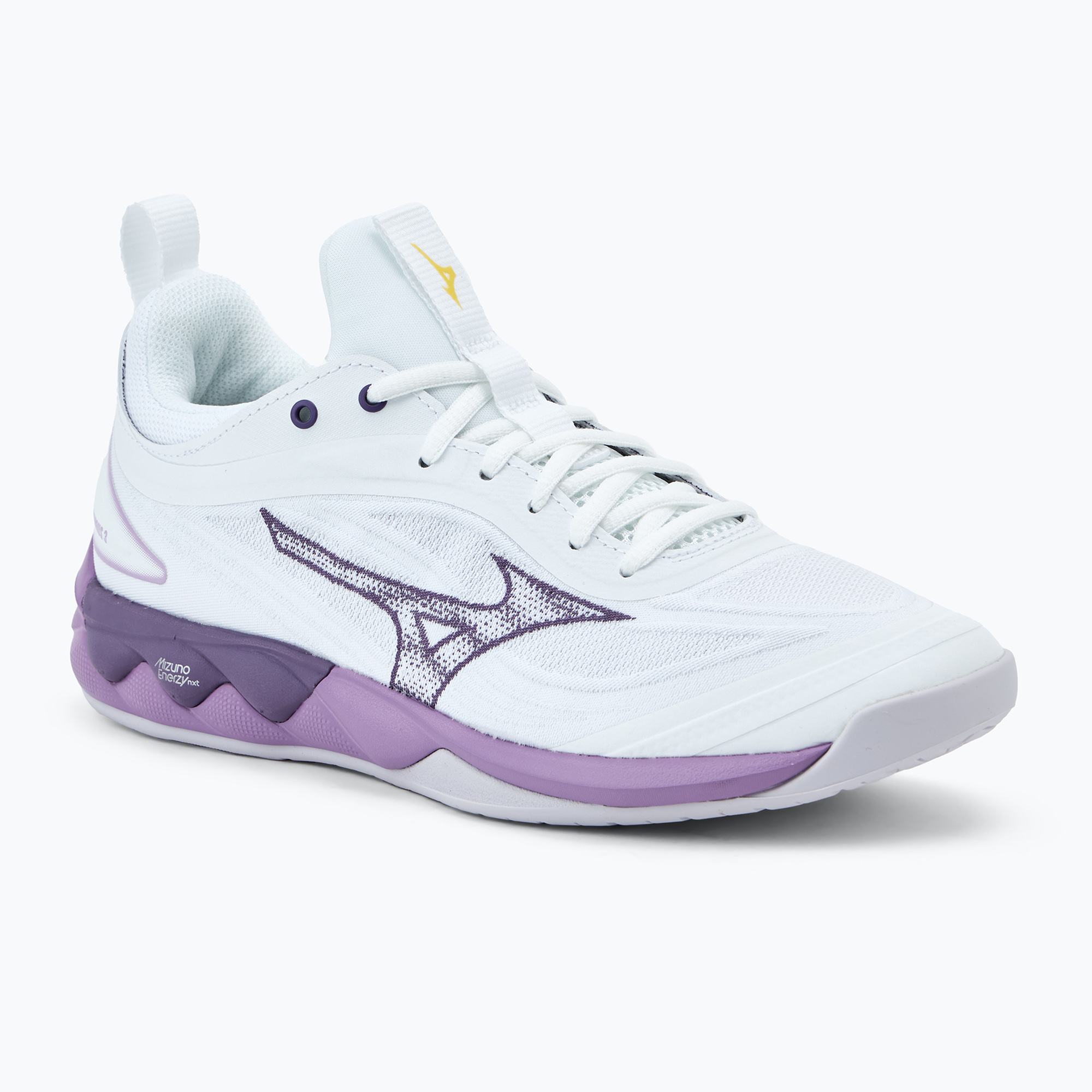 Scarpe da pallavolo da donna Mizuno Wave Luminous 3 bianco/viola patrizia/vintage (36.5 EU) (Wave Luminous 3 V1GC242035)