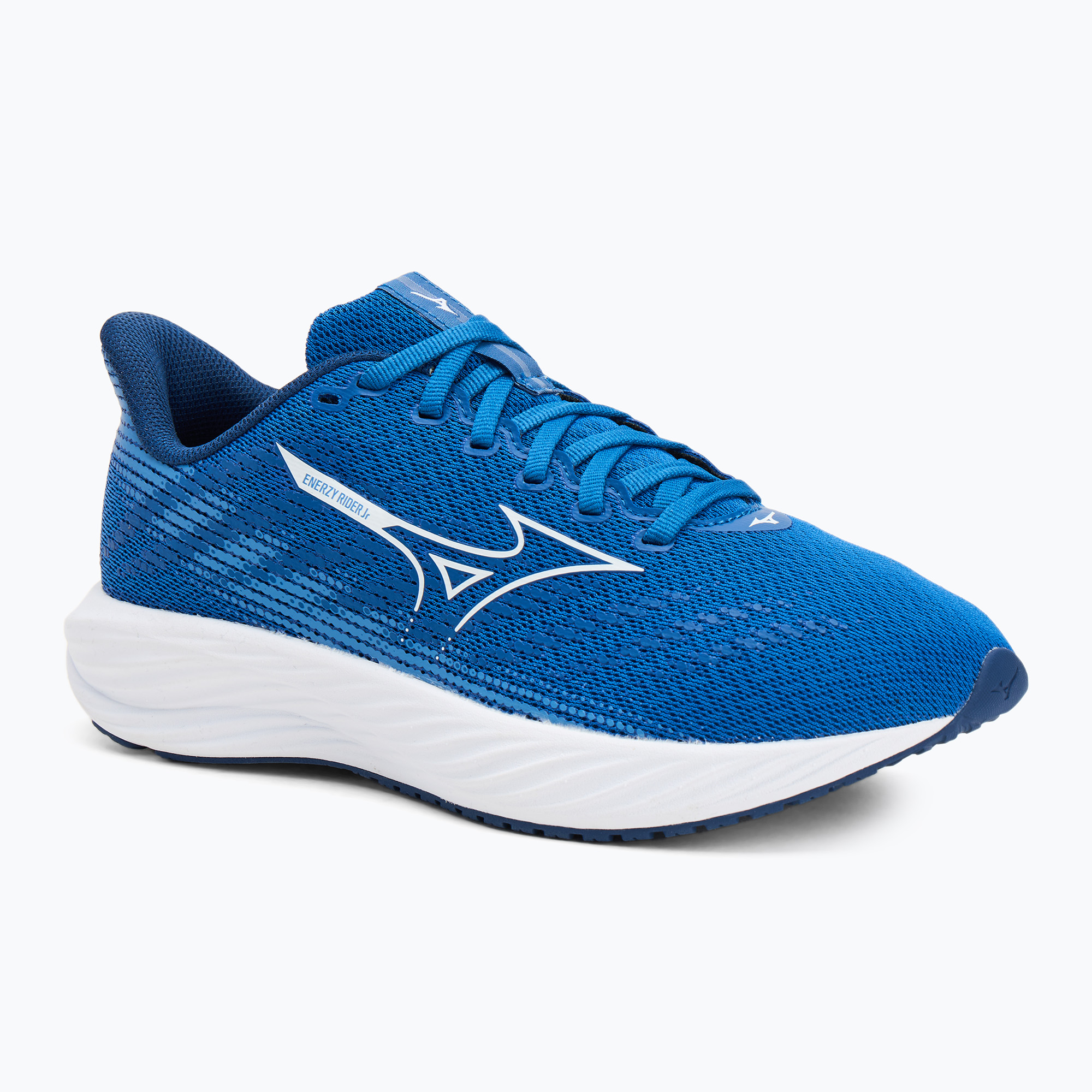 Scarpe da corsa per bambini Mizuno Enerzy Rider Jr blu classico/bianco/blu parigino