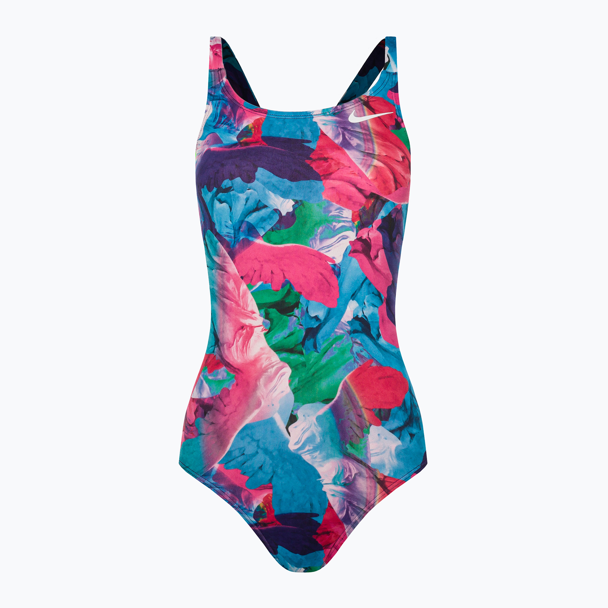 Costume intero da donna Nike Multiple Print Fastback viola (36) (Multiple Print Fastback NESSC010)