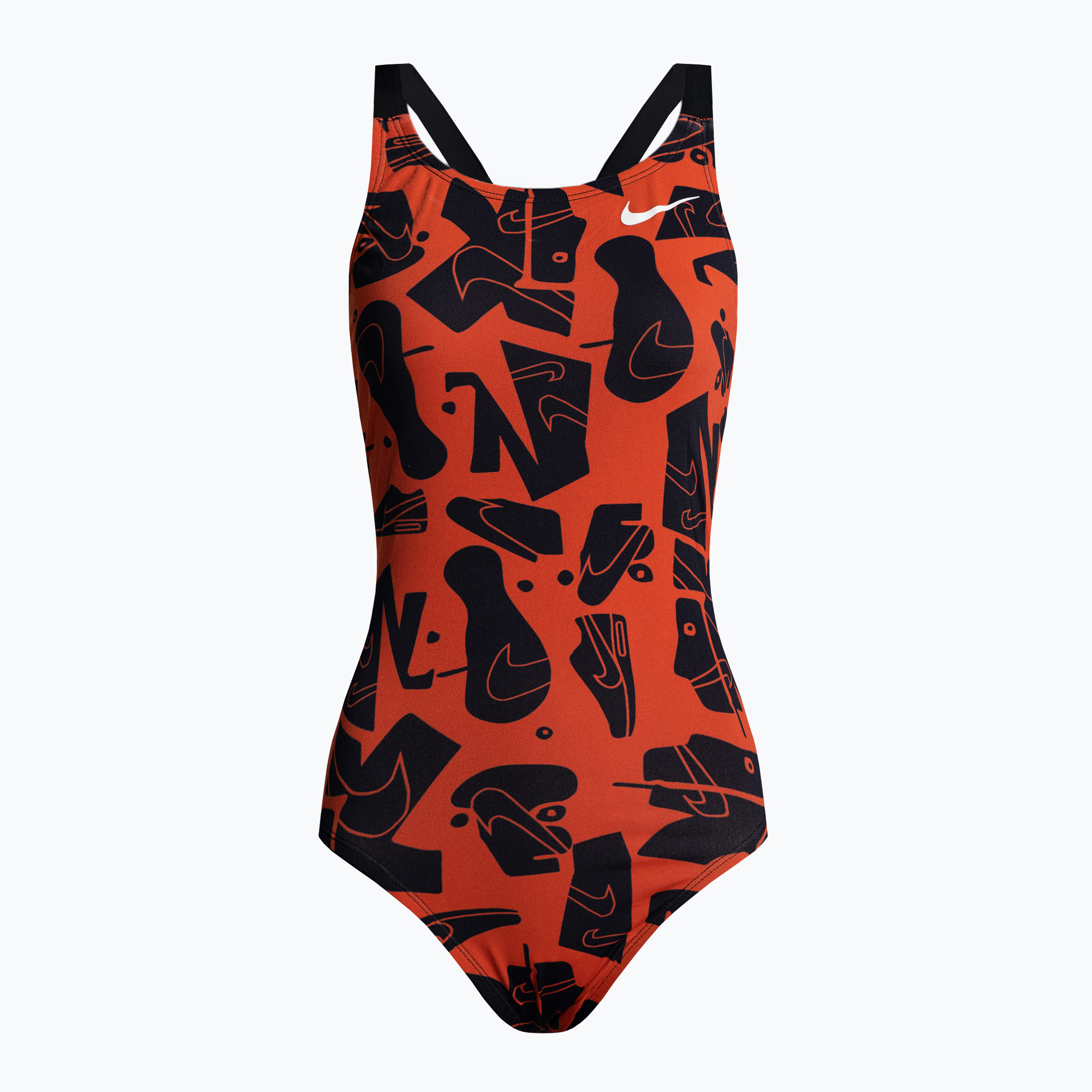 Costume da bagno intero da donna Nike Multiple Print Fastback bright crimson (36) (Multiple Print Fastback NESSC050)