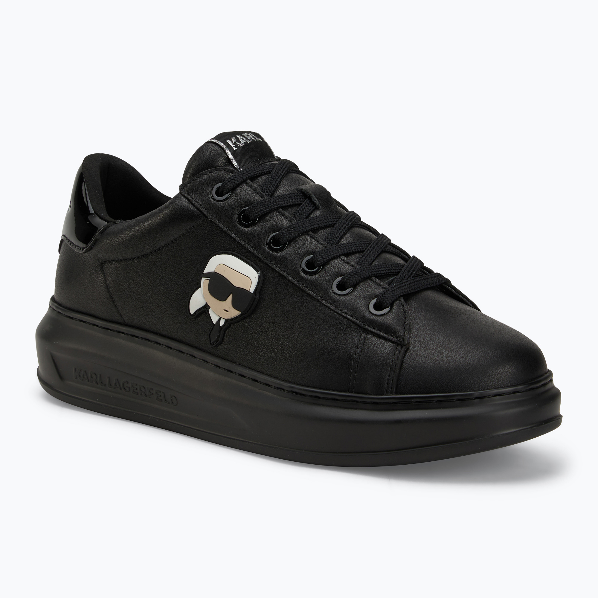 KARL LAGERFELD scarpe da uomo Kapri Nft pelle nera/mono (42 EU) (Kapri Nft KL52530N 00X)