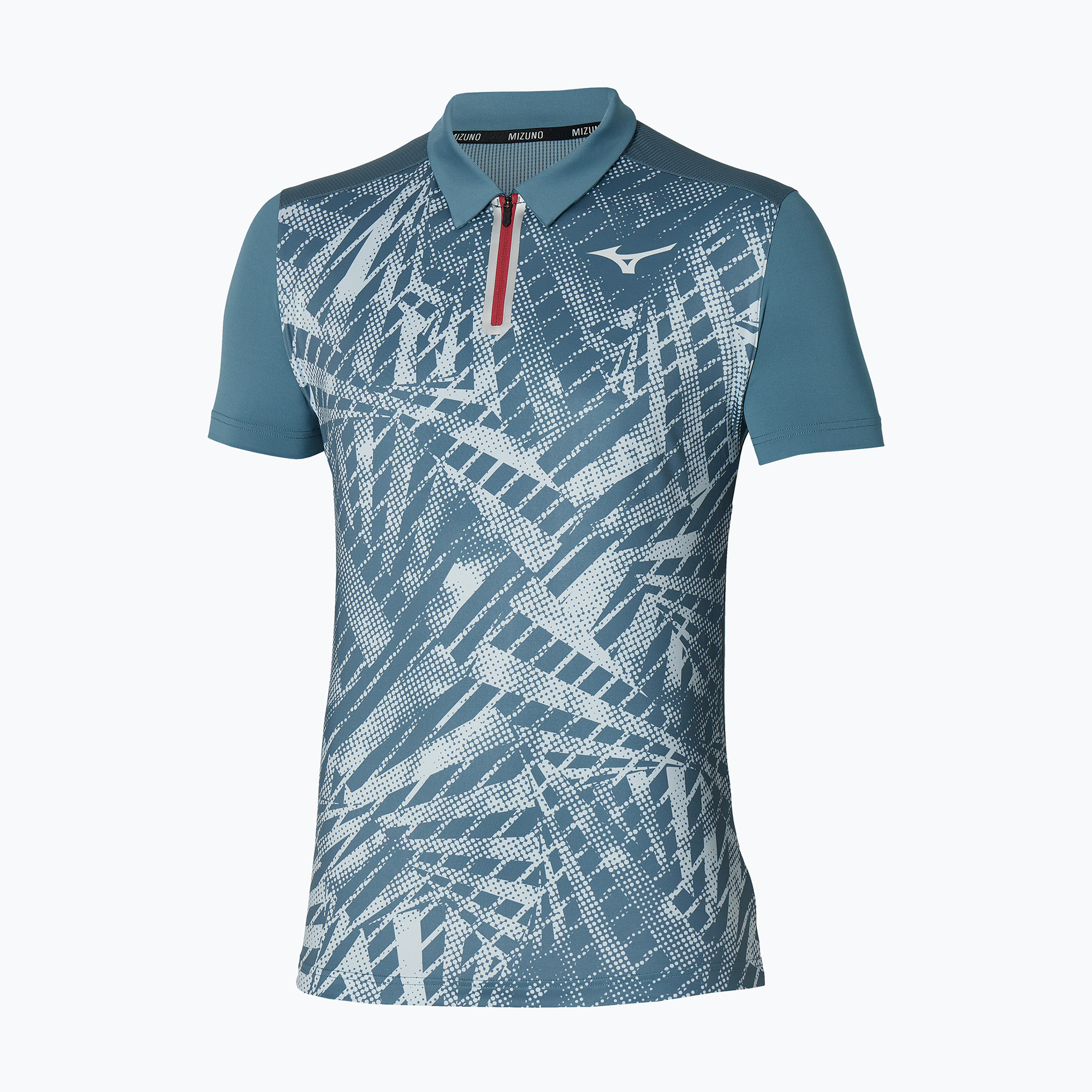 Polo da tennis da uomo Mizuno Mugen Shadow Polo blu miraggio (M) (Mugen Shadow Polo 62GAB50220)