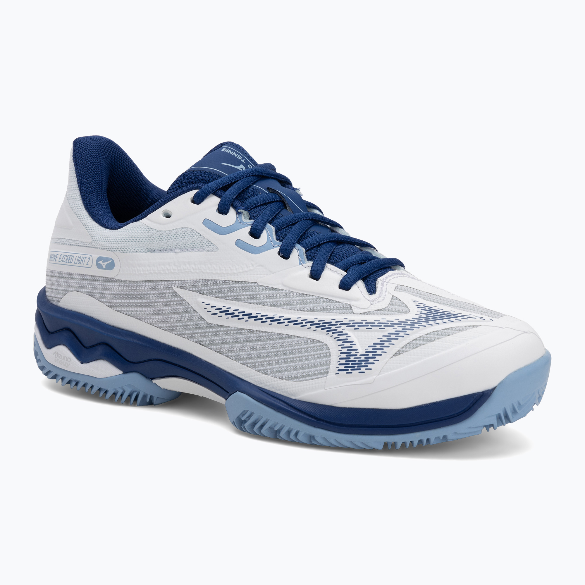 Scarpe da tennis da donna Mizuno Wave Exceed Light 2 CC bianco/blu bellwether/blu bel air (38 EU) (Wave Exceed Light 2 CC 61GC232124)