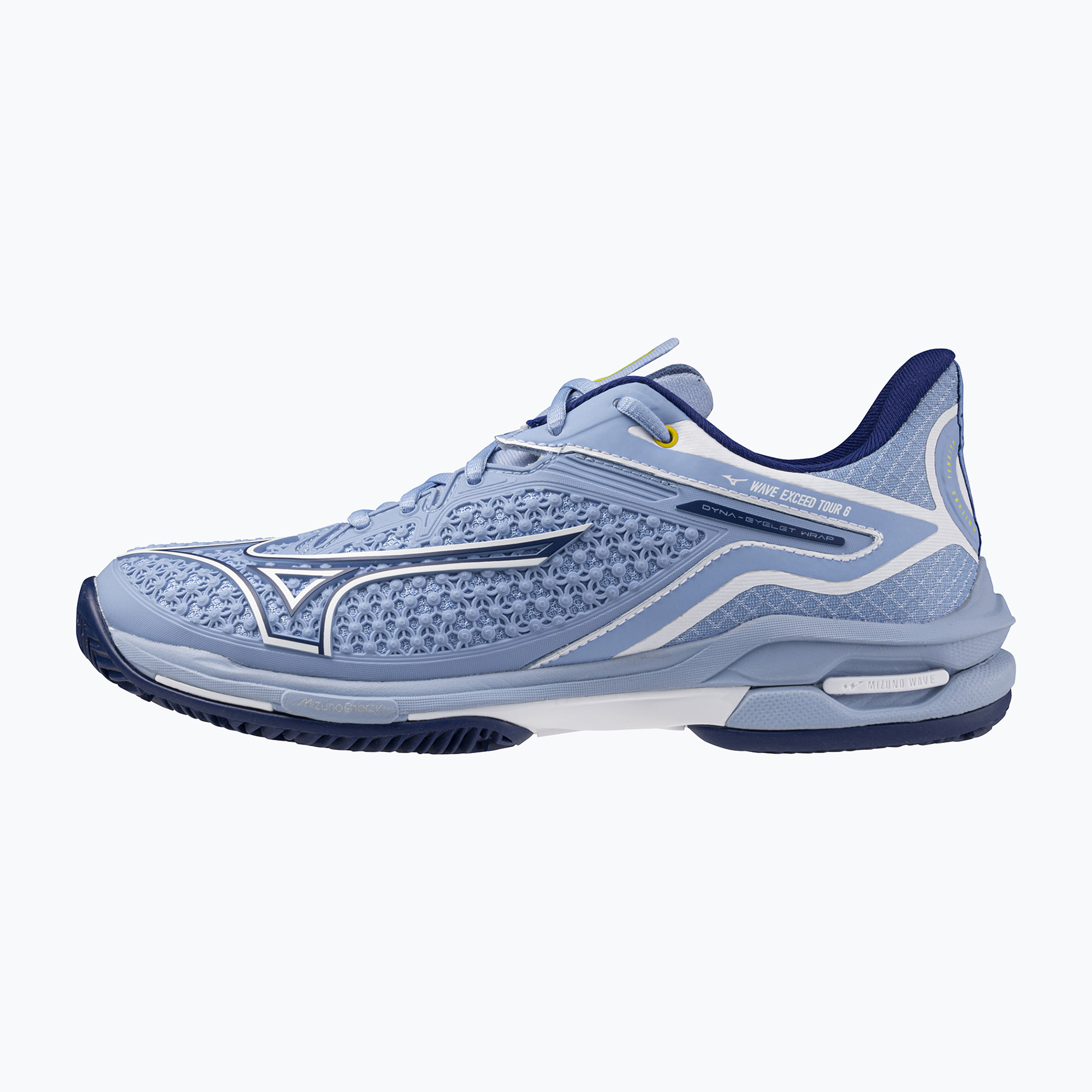 Scarpe da tennis da donna Mizuno Wave Exceed Tour 6 CC bel air blue/ bellwether blue/ white (38 EU) (Wave Exceed Tour 6 CC 61GC247524)
