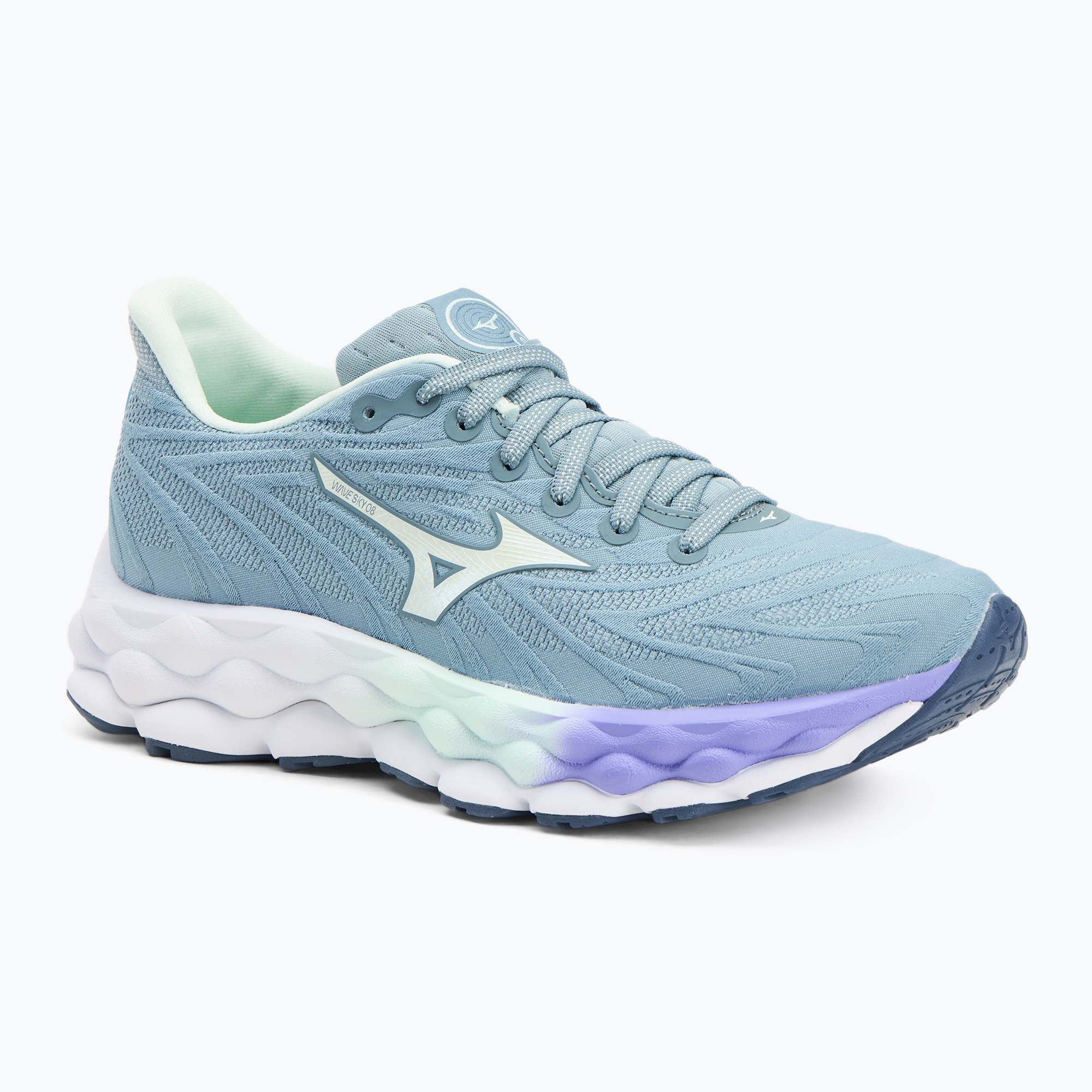Scarpe da corsa da donna Mizuno Wave Sky 8 cittadella/menta/paisley purple (41 EU) (Wave Sky 8 J1GD240271)