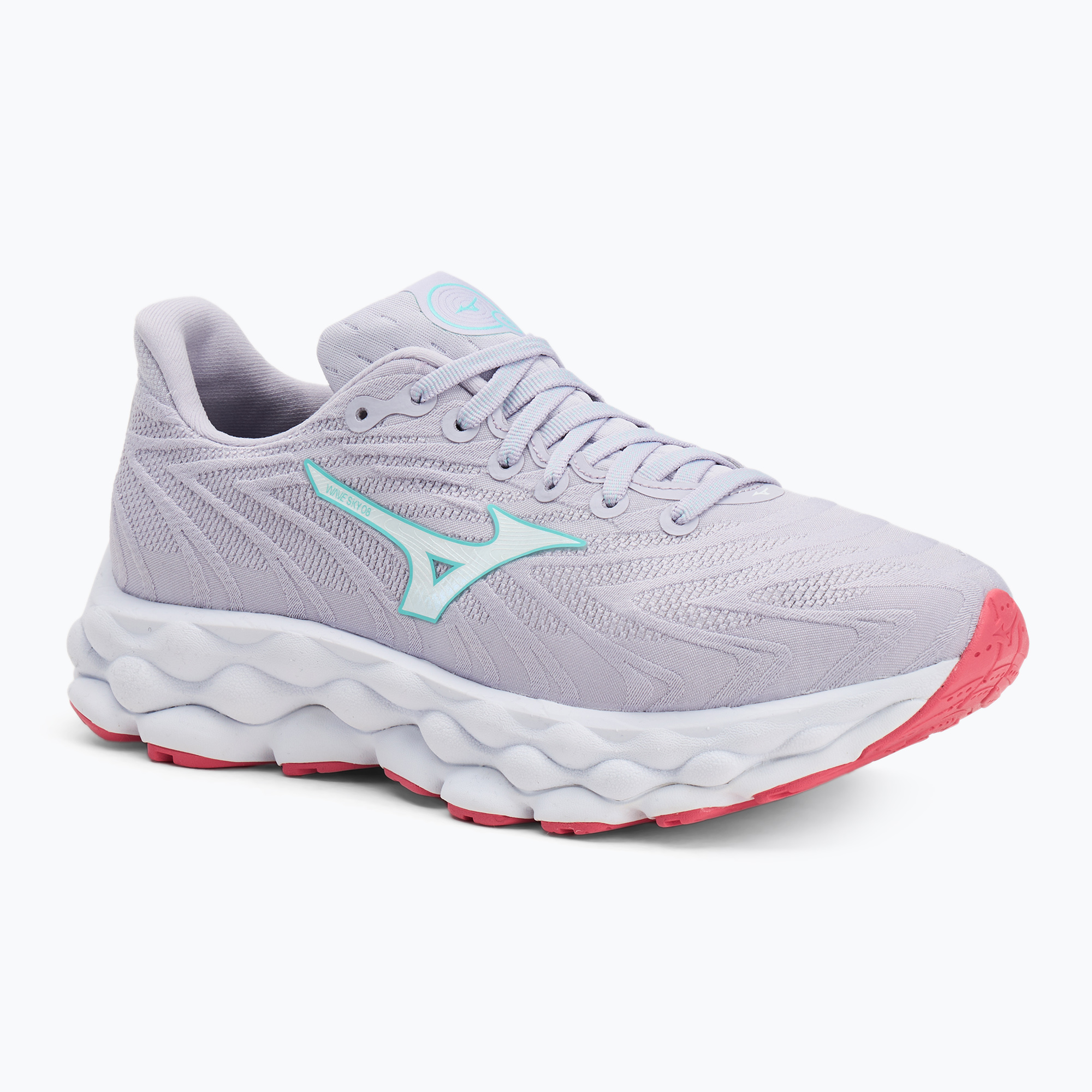 Scarpe da corsa da donna Mizuno Wave Sky 8 cardo/bianco/rosa camelia (38 EU) (Wave Sky 8 J1GD240273)
