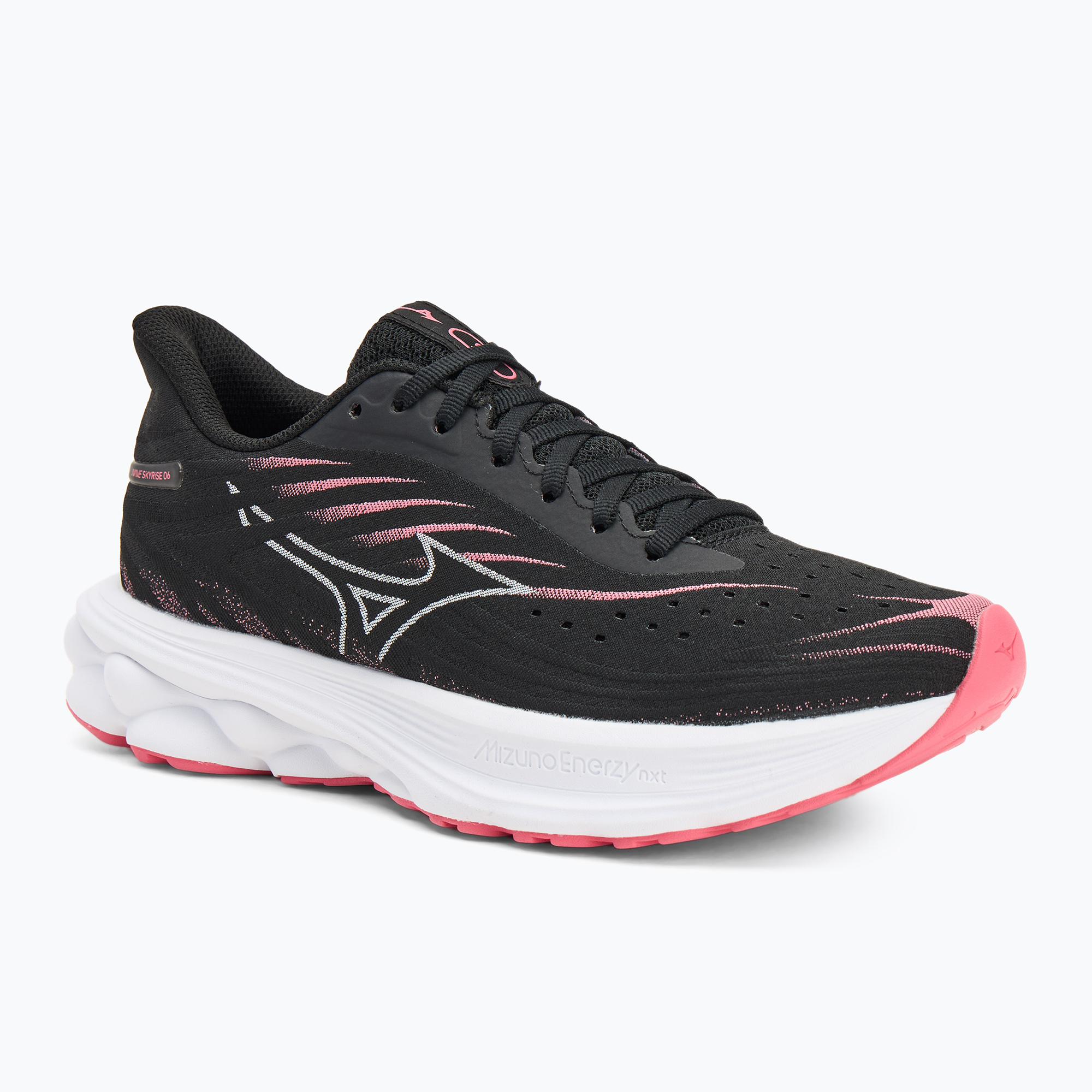 Scarpe da corsa da donna Mizuno Wave Skyrise 6 nero/rosa camelia (37 EU) (Wave Skyrise 6 J1GD250925)