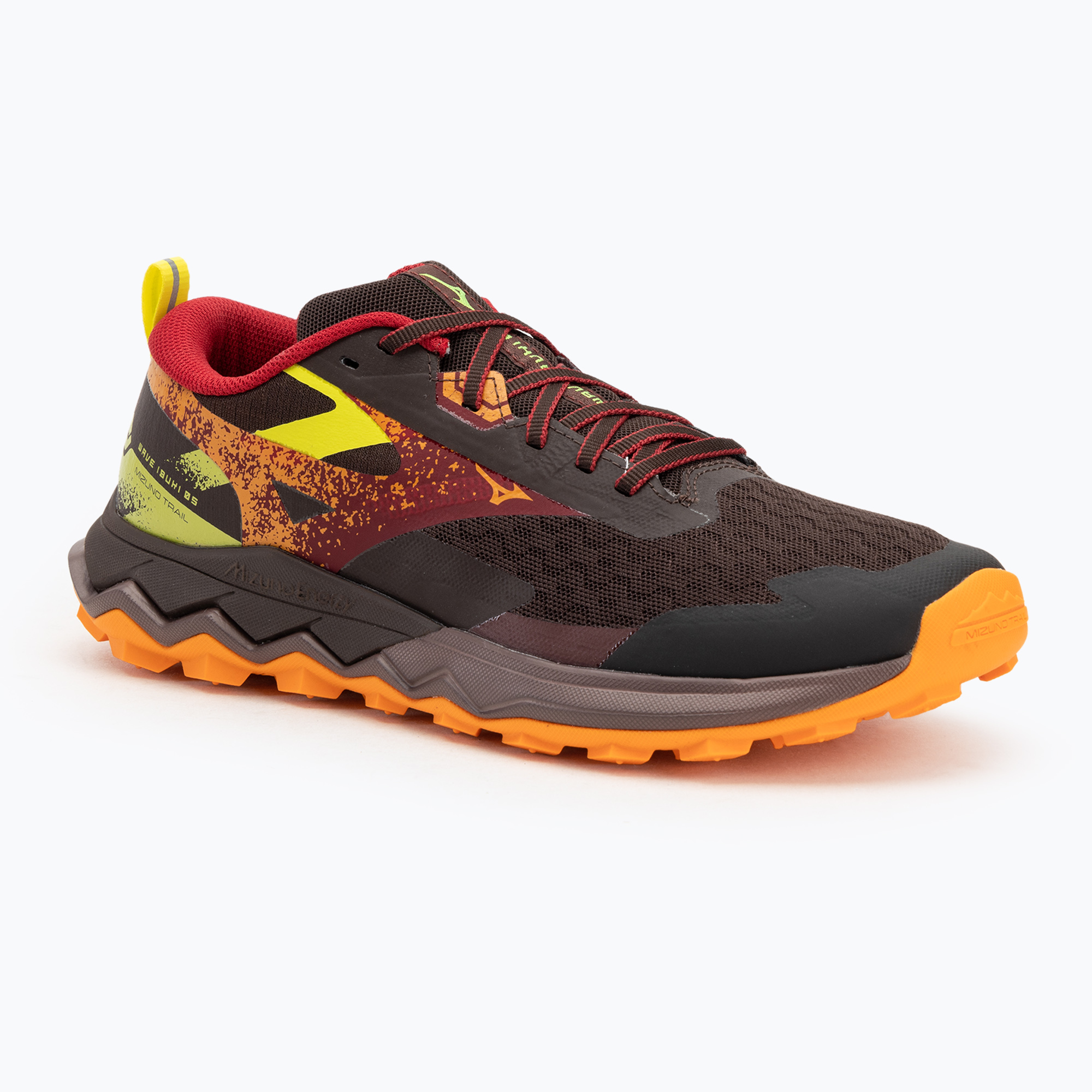 Scarpe da corsa da uomo Mizuno Wave Ibuki 5 rum raisin / rythmic red / eve primro (46 EU) (Wave Ibuki 5 J1GJ257303)