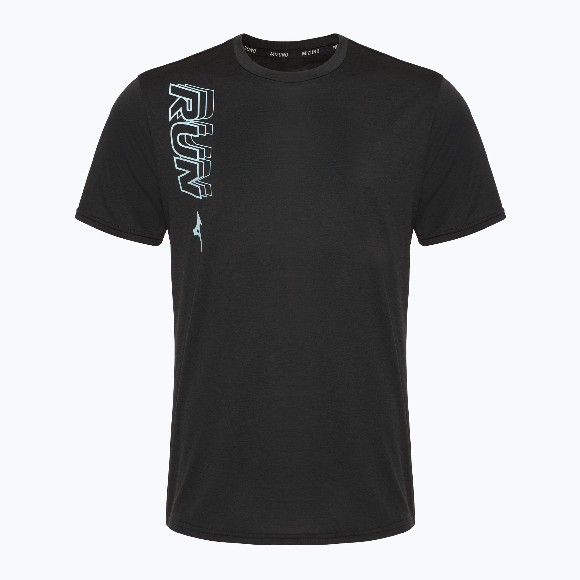 Maglietta da corsa da uomo Mizuno Core Run Tee nero (M) (Core Run Tee J2GAC00809)