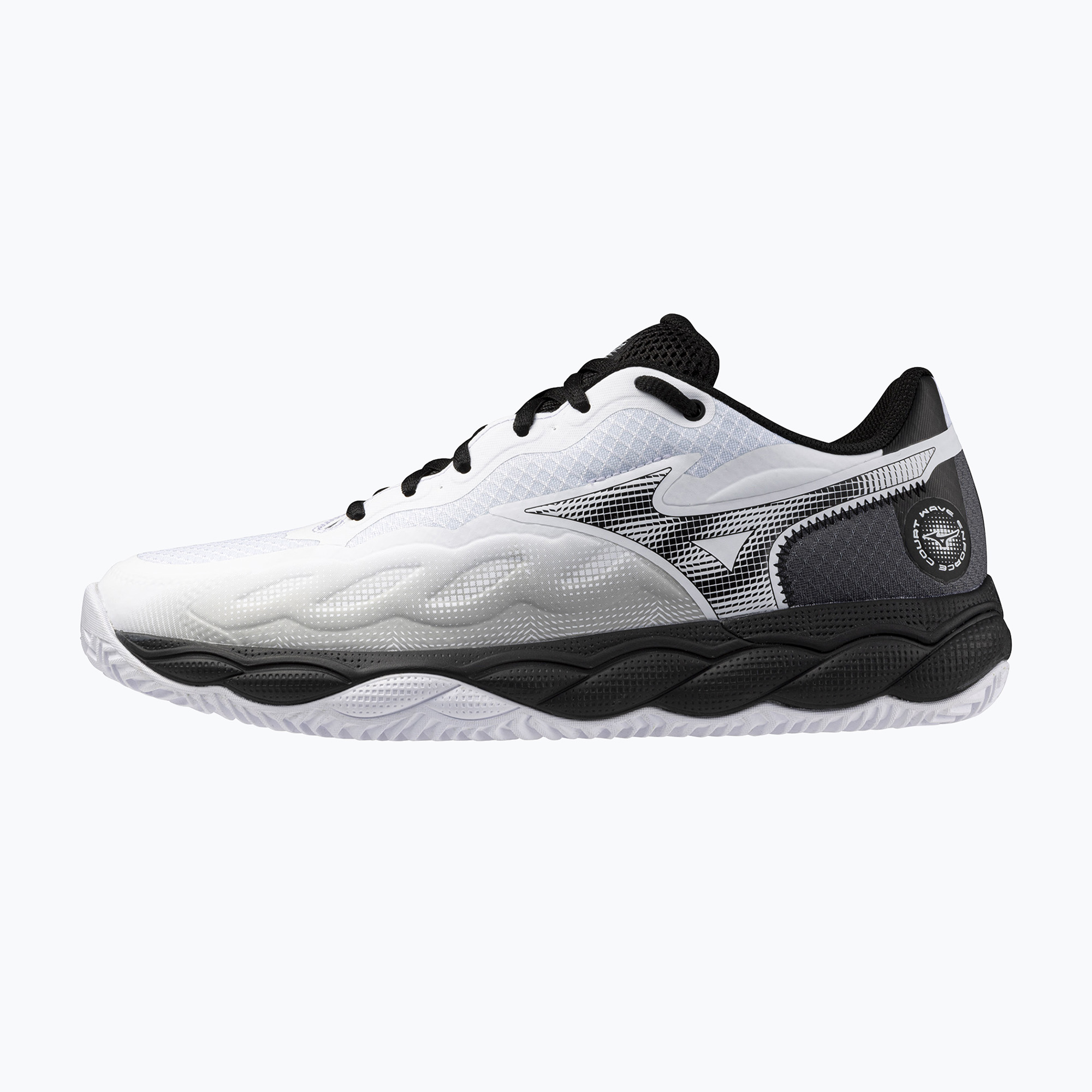 Scarpe da tennis da uomo Mizuno Wave Enforce Court CC bianco/nero/ferrovia (44 EU) (Wave Enforce Court CC 61GC243509)