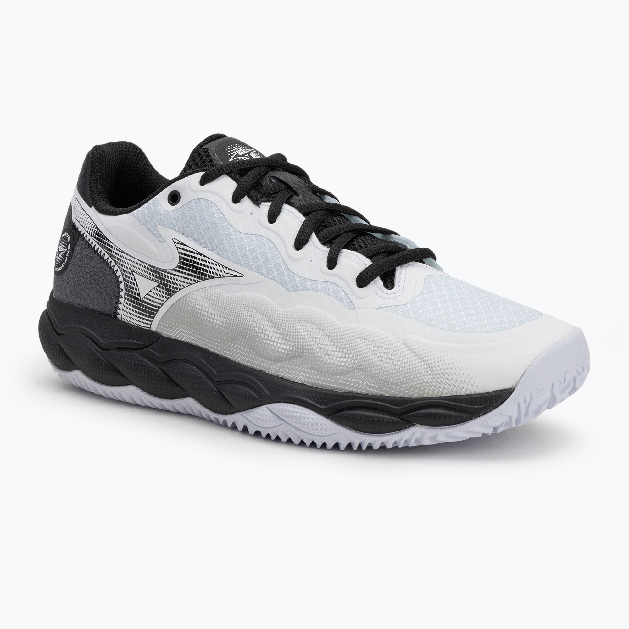Scarpe da tennis da uomo Mizuno Wave Enforce Court CC bianco/nero/ferrovia (44 EU) (Wave Enforce Court CC 61GC243509)