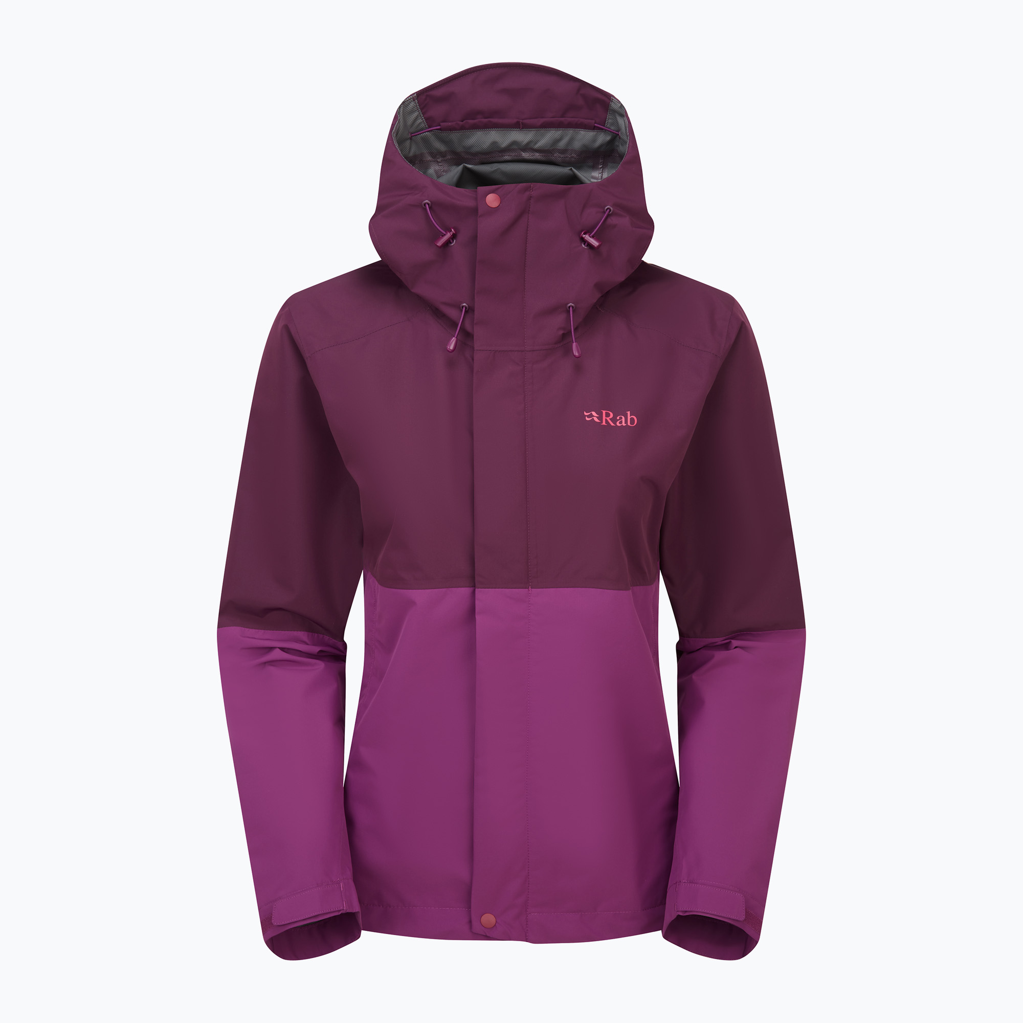 Giacca antipioggia Rab Downpour da donna mulberry/prugna (10) (Downpour QWI-07-MUP)