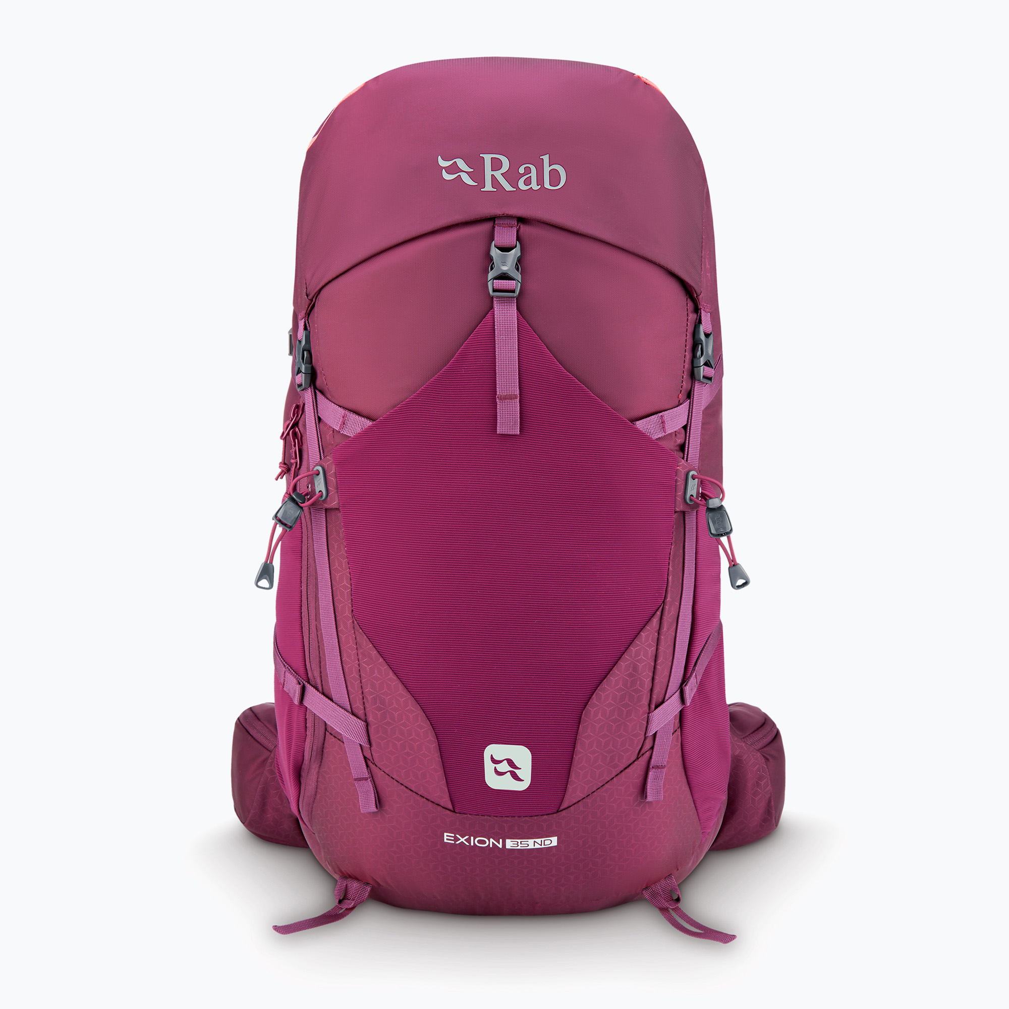 Zaino da trekking da donna Rab Exion 35 l mulberry (S-M (35 l)) (Exion 35 QAP-74-MUL-SMD)