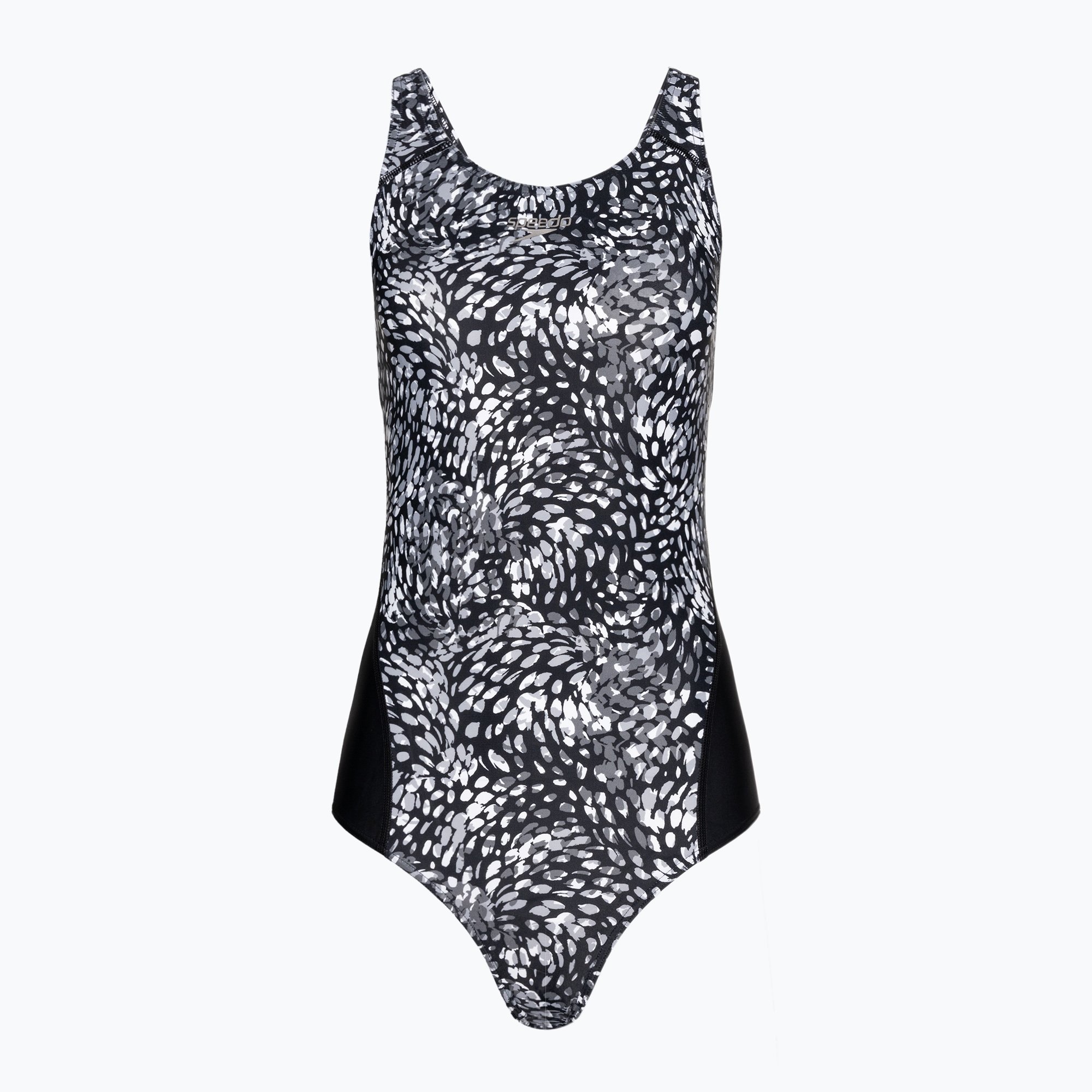 Speedo costume intero donna Allover Digital Recordbreaker nero/usa charcoal/grigio squalo/bianco (34) (Allover Digital Recordbreaker 00317515208)