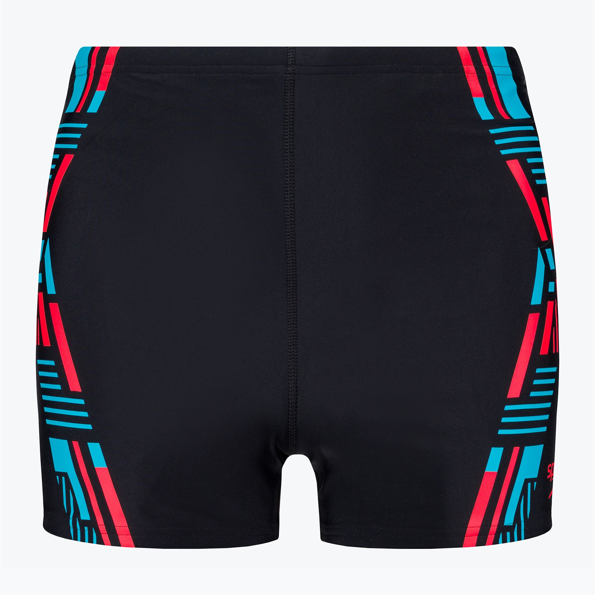 Pantaloncini da bagno Speedo Tech Print Aquashort da uomo nero/arancio (28) (Tech Print 8-00303315615)