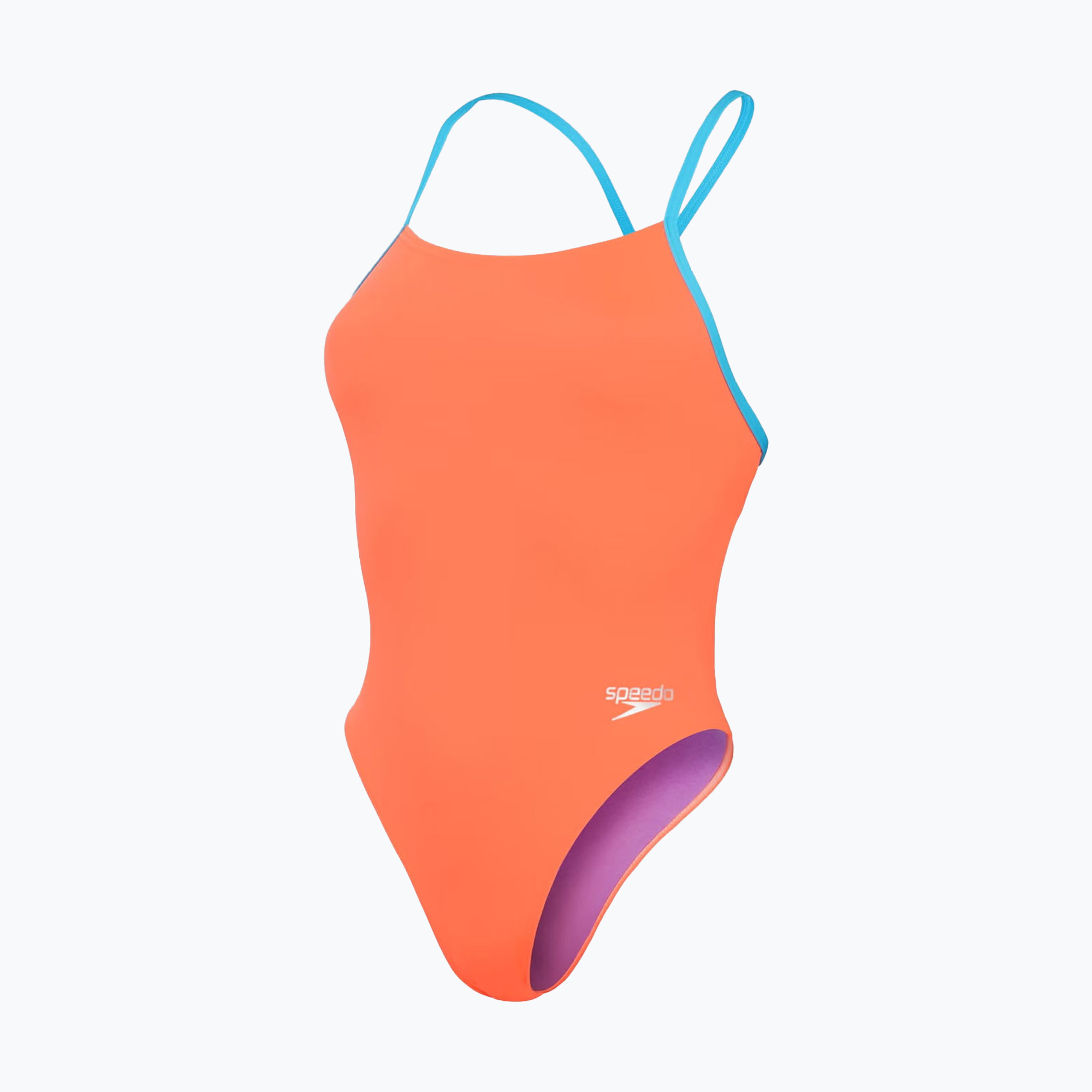 Costume intero Speedo Solid Tie Back sirena rosso