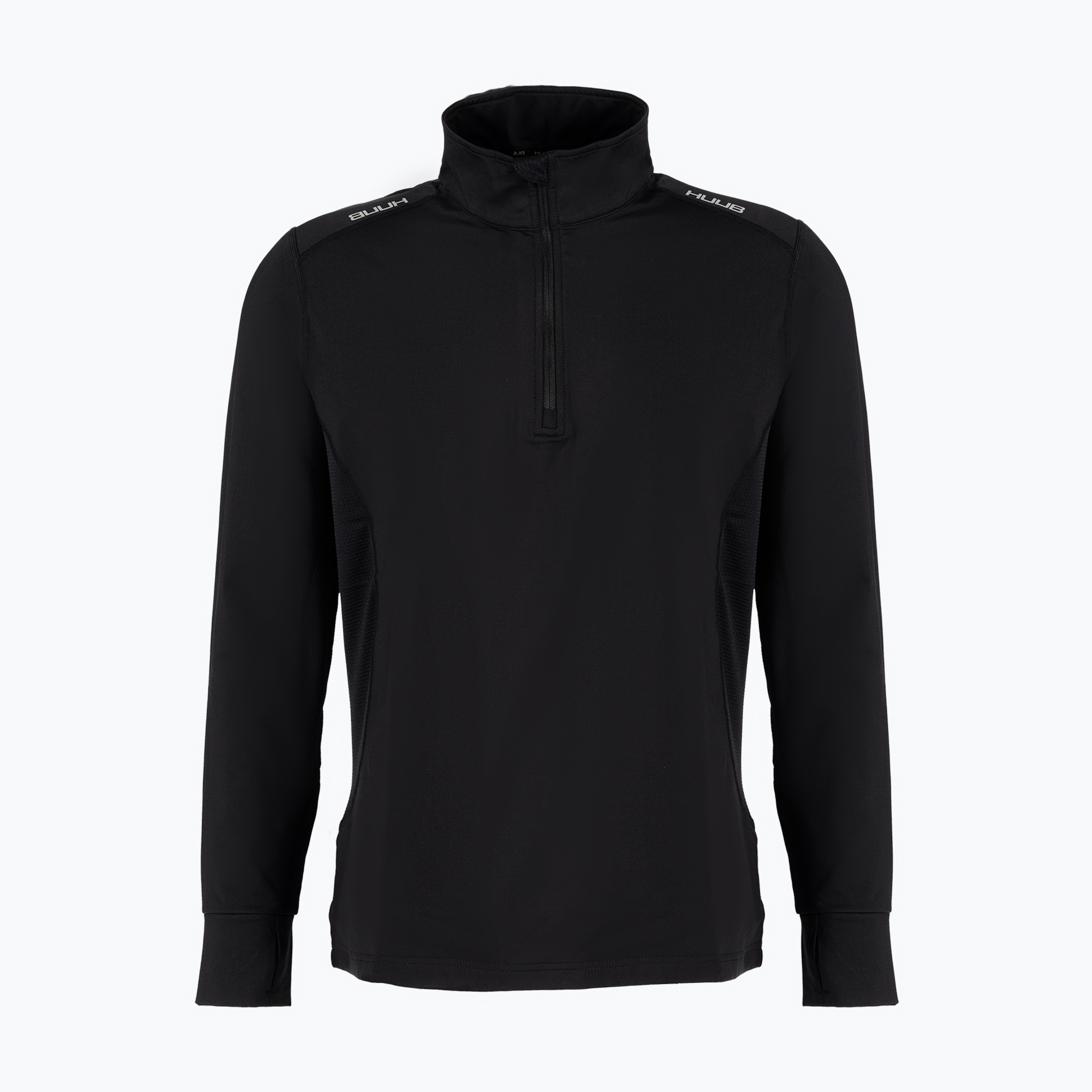 HUUB Uomo Felpa da allenamento Thermal Half Zip Top nero (S) (Thermal LS Half Zip Top TRAINTHERMLS)