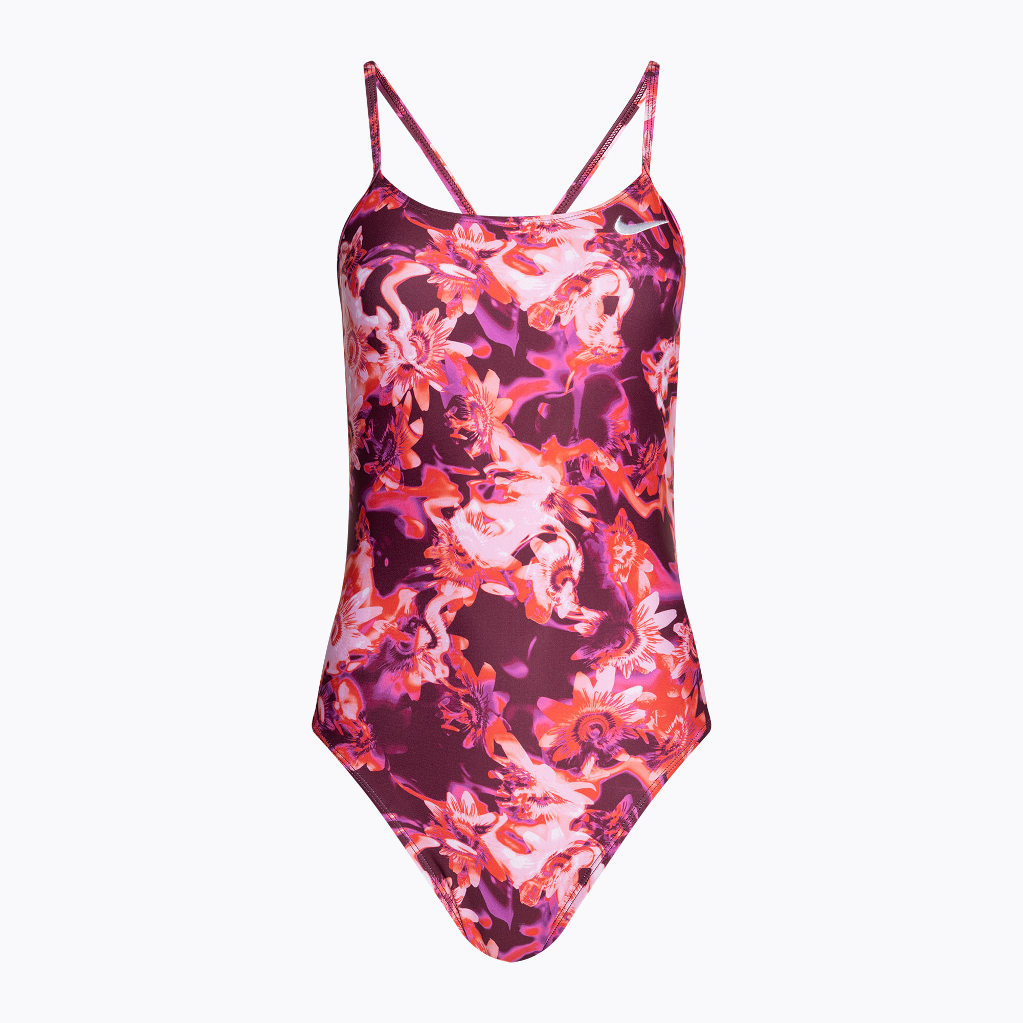 Costume intero da donna Nike Hydrastrong Cutout in schiuma rosa (36) (Hydrastrong Multi Print Cutout NESSE006-681)