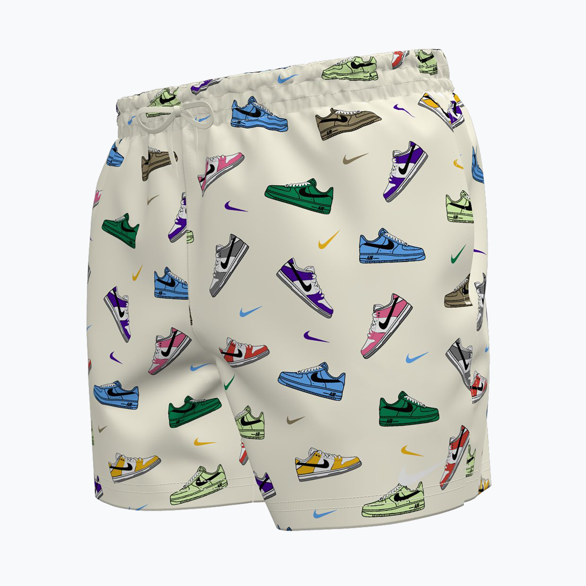 Pantaloncini da bagno Nike Multi Print 5" Volley sail da uomo (M) (Multi Print 5" Volley NESSF553)
