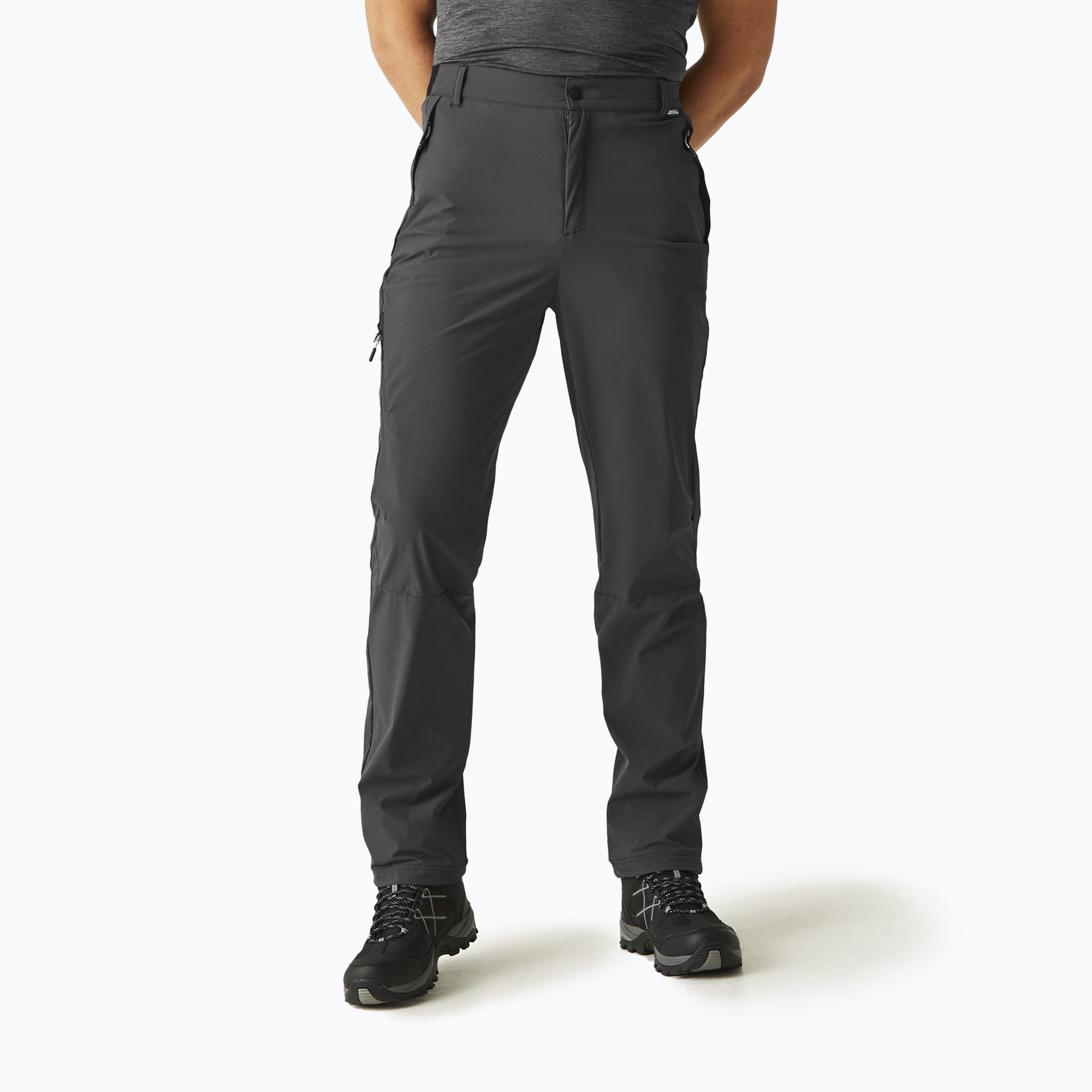 Pantaloni da trekking da uomo REGATTA Travel Light Packaway cenere (32) (Travel Light Packaway RMJ300-61I)
