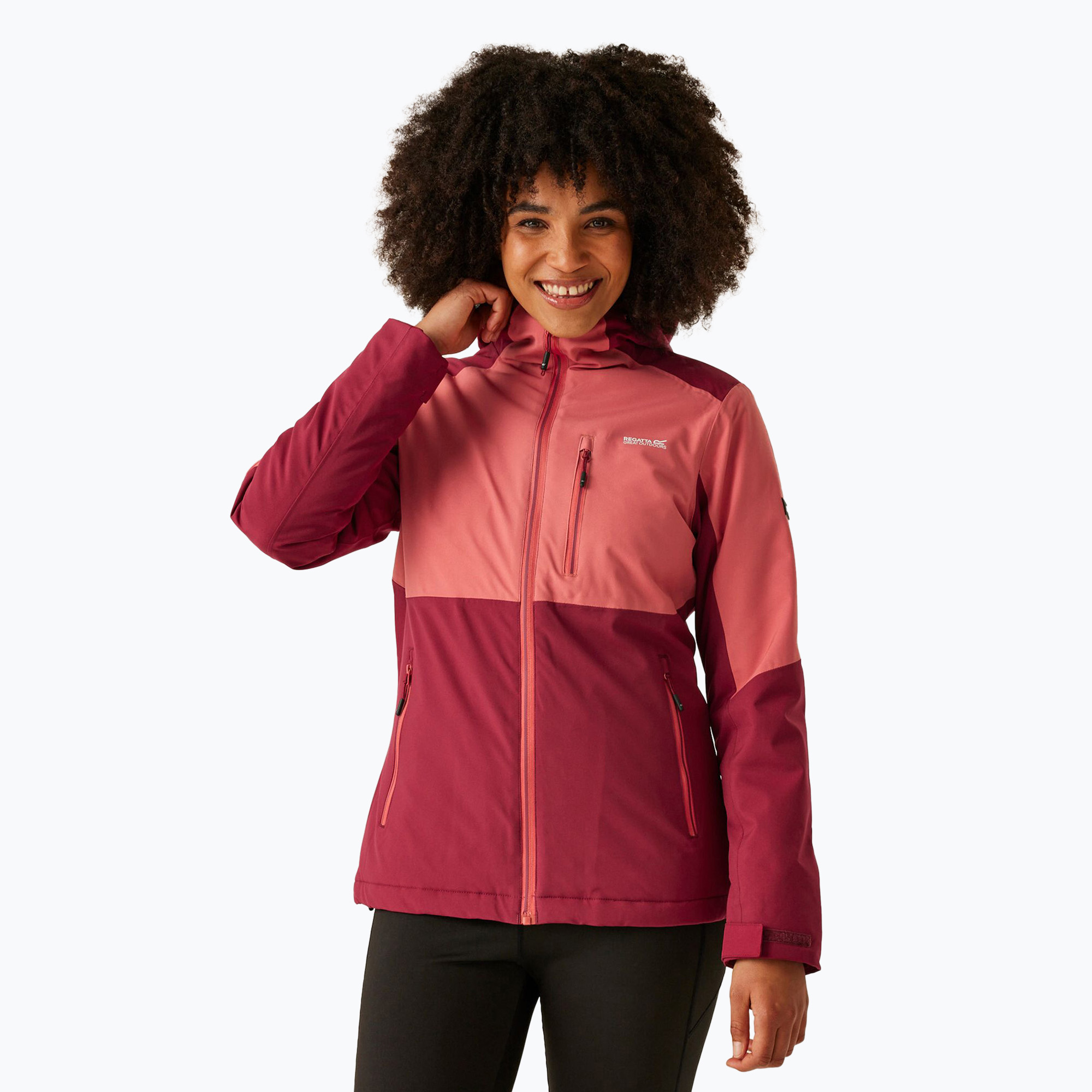 REGATTA giacca da pioggia da donna Kelora rumba red/mineral red (10) (Kelora RWP411-B75)