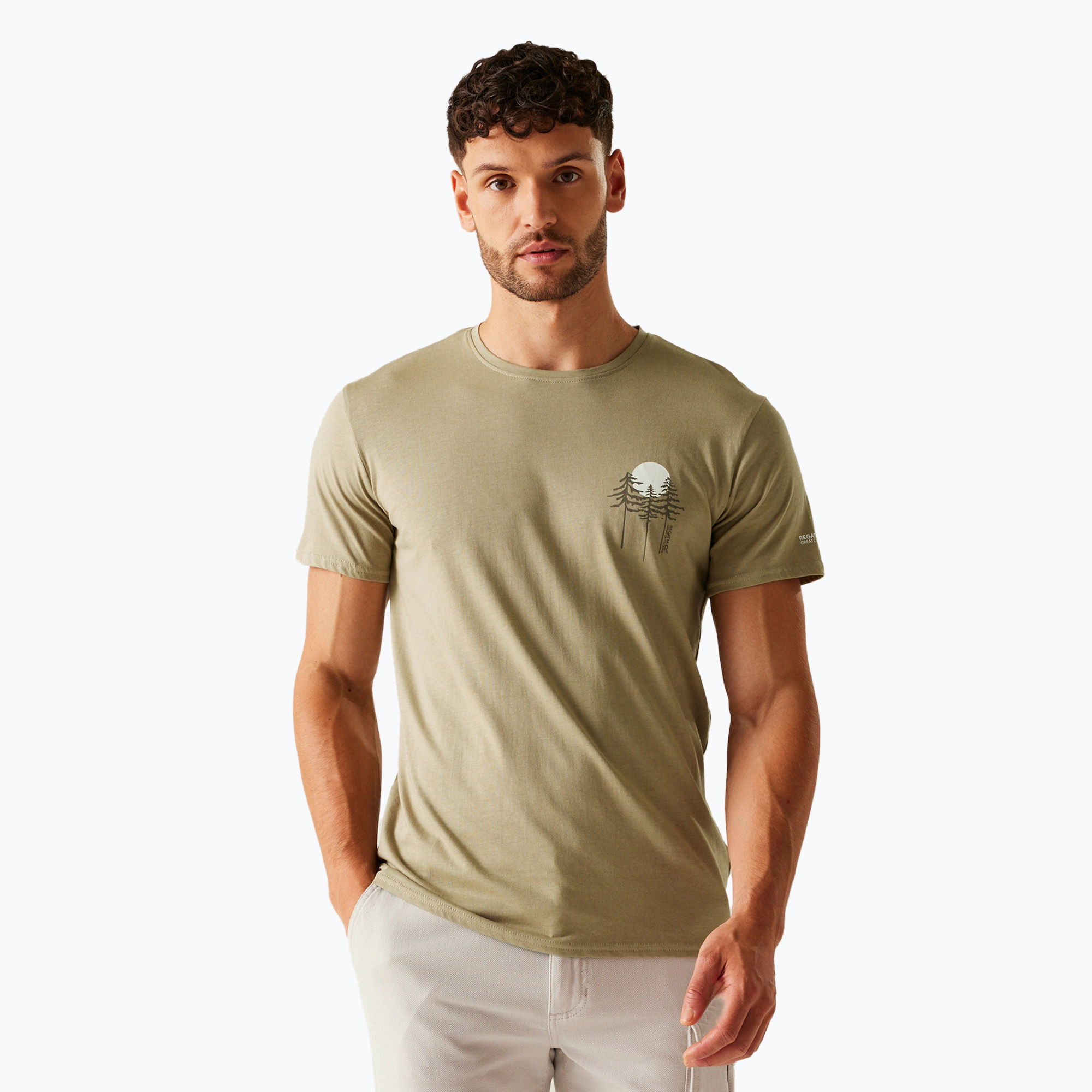 Camicia trekking uomo REGATTA Breezed V sabbia dorata (S) (Breezed V RMT316-ND5)