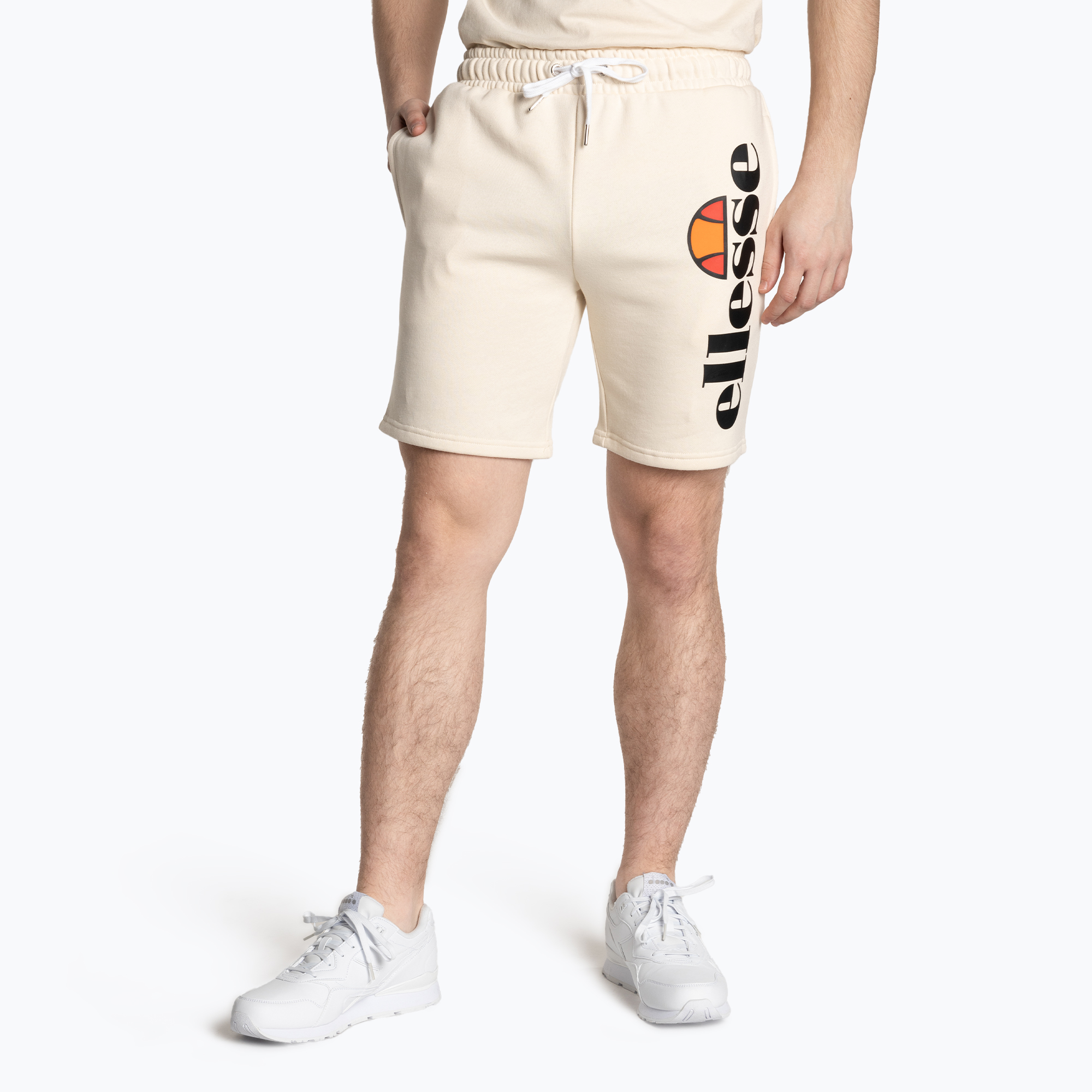 Pantaloncini Ellesse Bossini Fleece da uomo, bianco sporco (38/40) (Bossini Fleece SHV08748904)