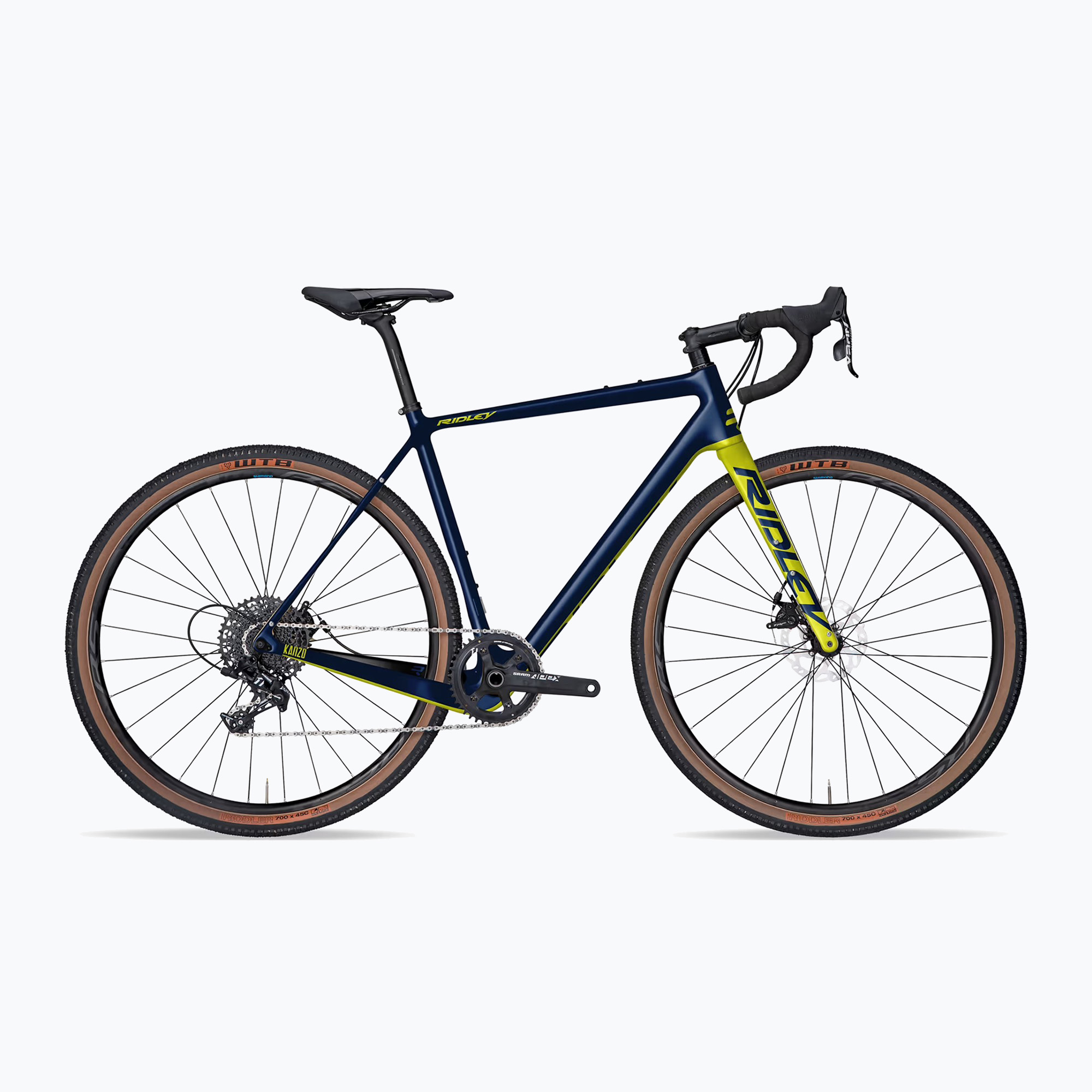 Ridley Kanzo C ADV GRX800 gravel bike jeans blu metallizzato/verde lime (M) (Kanzo C ADV GRX800 ECB21002121)