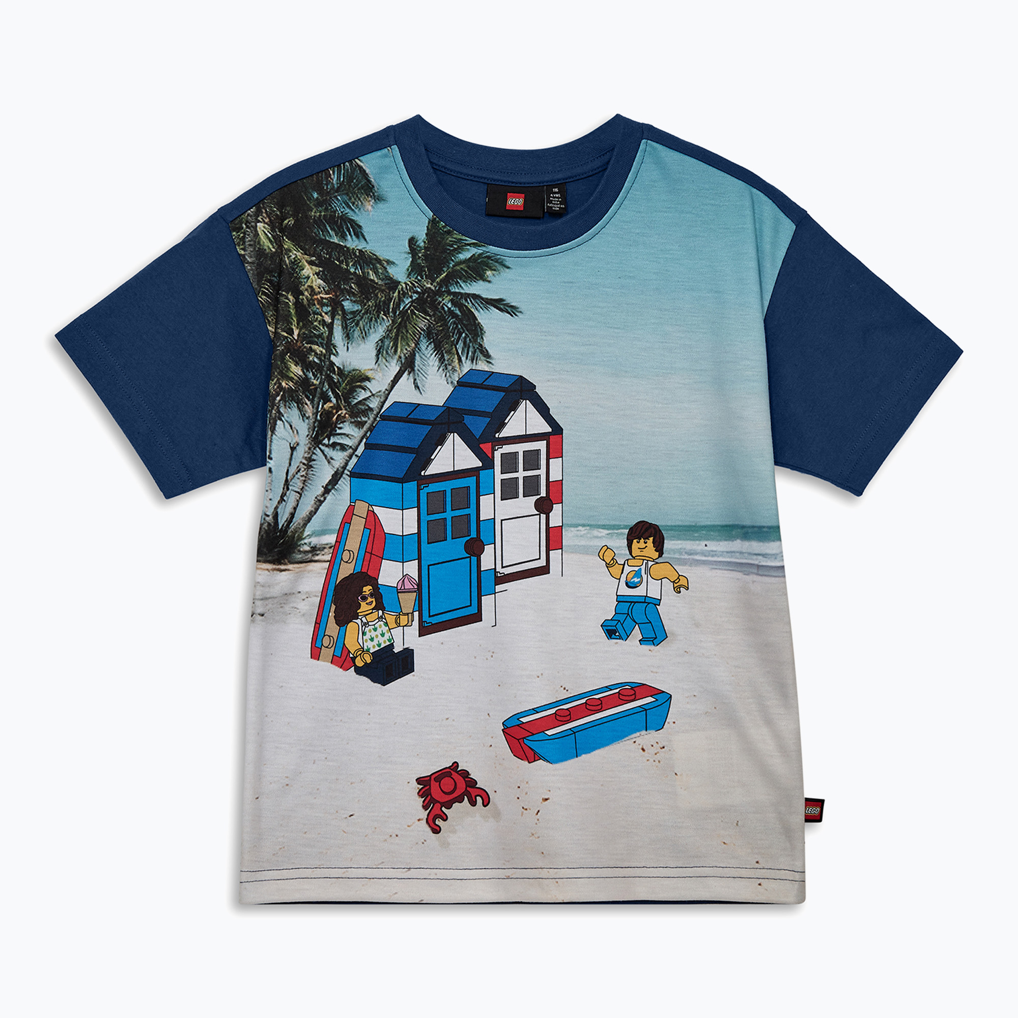 Maglietta per bambini LEGO Lwtaffy 312 blu scuro (116) (Lwtaffy 312 12011475)