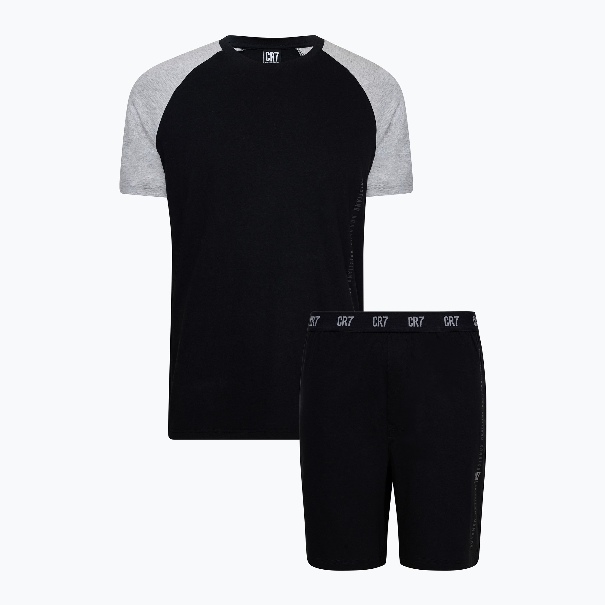 Pantaloncini pigiama CR7 da uomo, nero (L) (Pyjama Short 300-8730-4100-924)