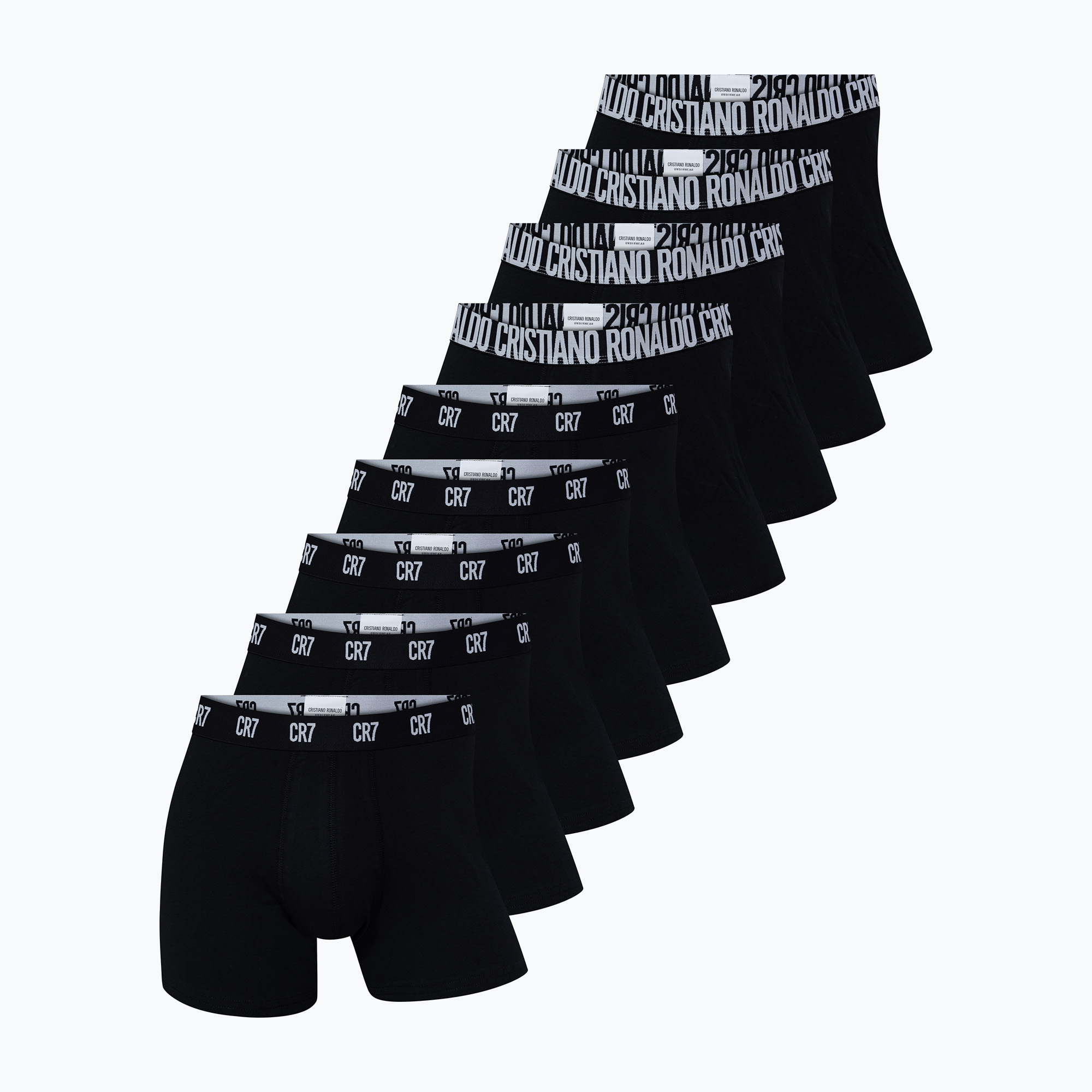 Boxer uomo CR7 Basic Trunk 10 paia nero (XL) (Basic Trunk 10-pack 300-8120-4900-2581)