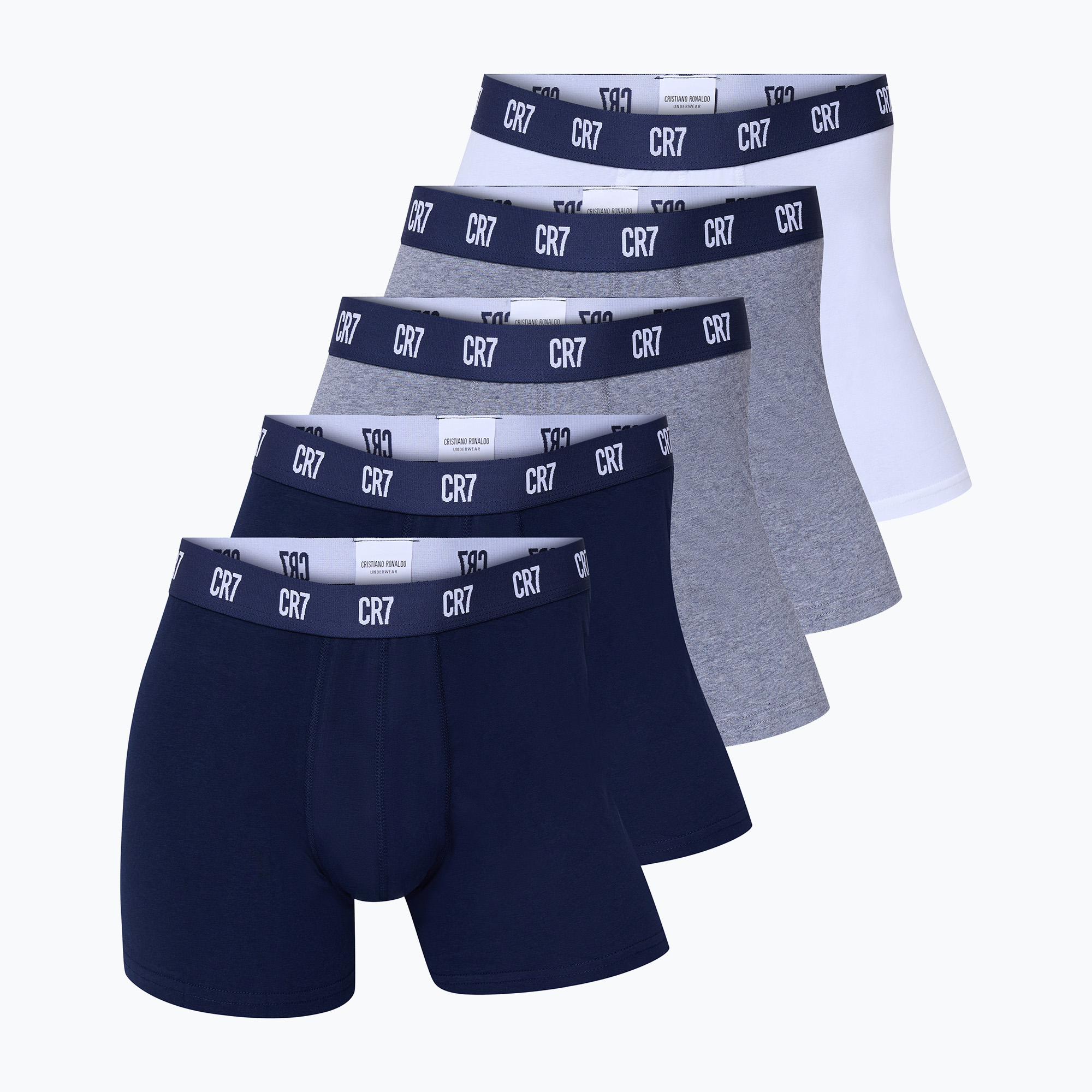 Boxer uomo CR7 Basic Trunk 5 paia 2336 multicolore (2XL) (Basic Trunk 5-pack 300-8125-4900-2336)