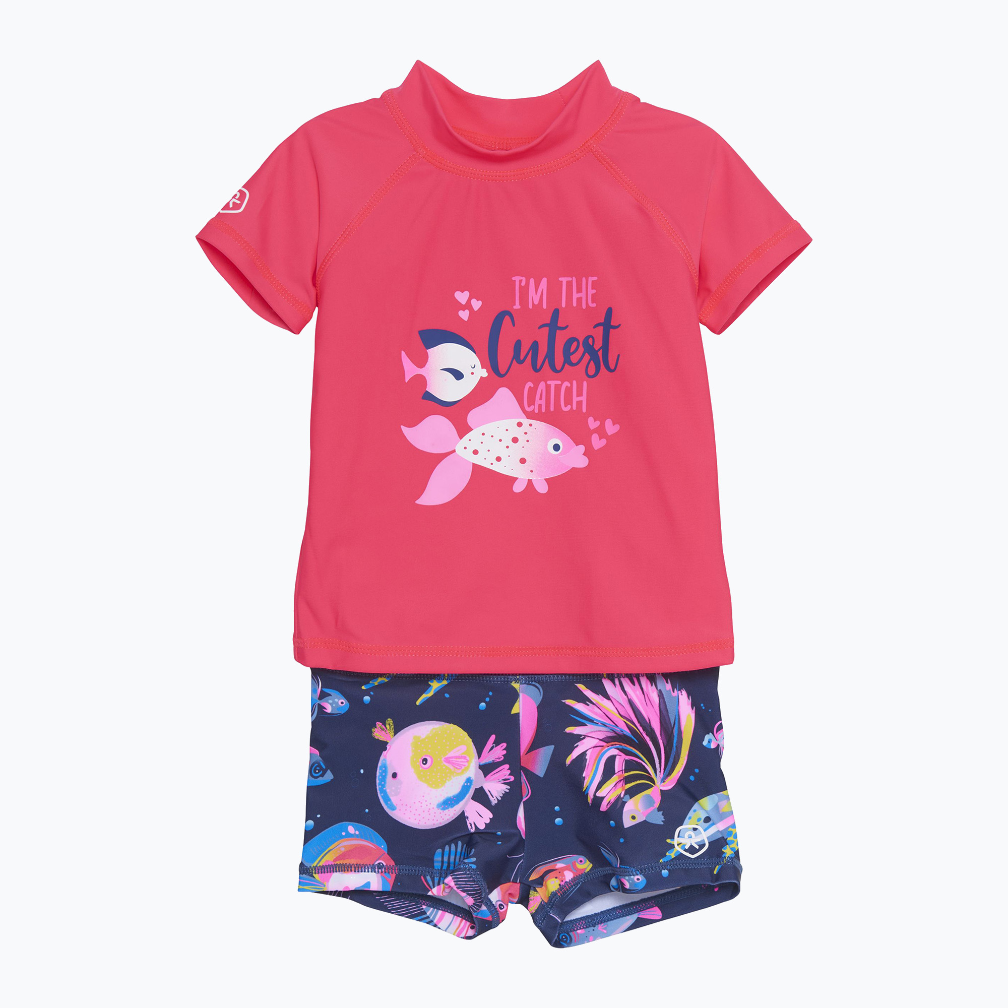 Maglietta + pantaloncini da bagno Color Kids Set diva/rosa (80 cm) (Set S/S CO7200895380)