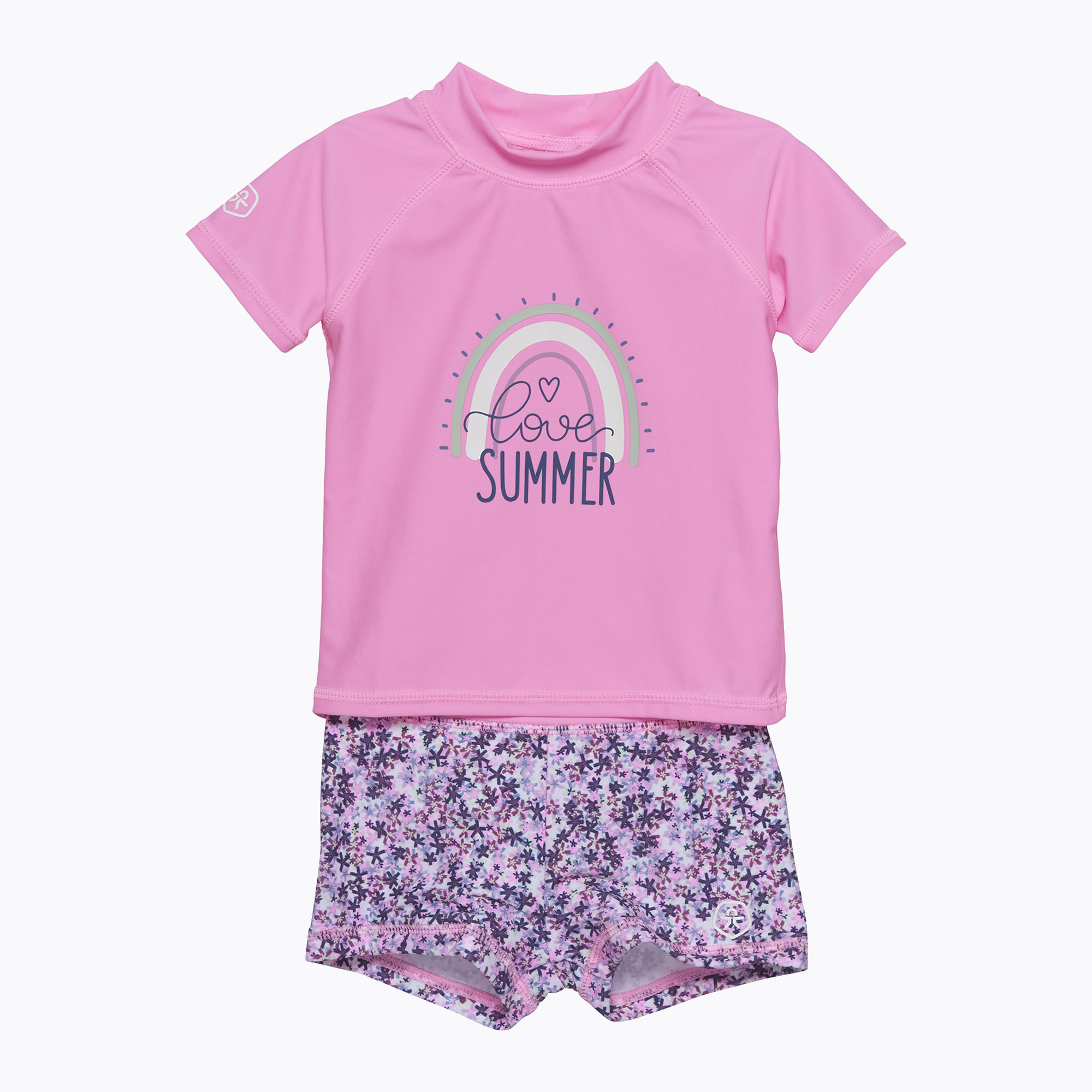 Maglietta + pantaloncini da bagno Color Kids Set begonia/rosa