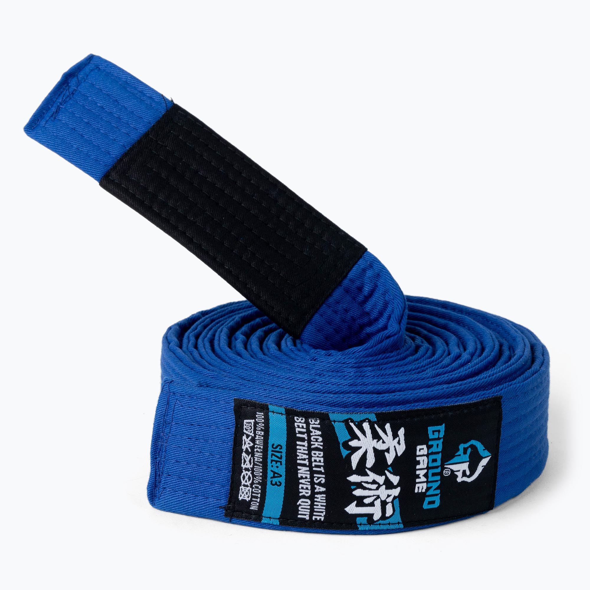 Ground Game cintura blu di jiu-jitsu brasiliano (A4) (GIBELTBLU01)