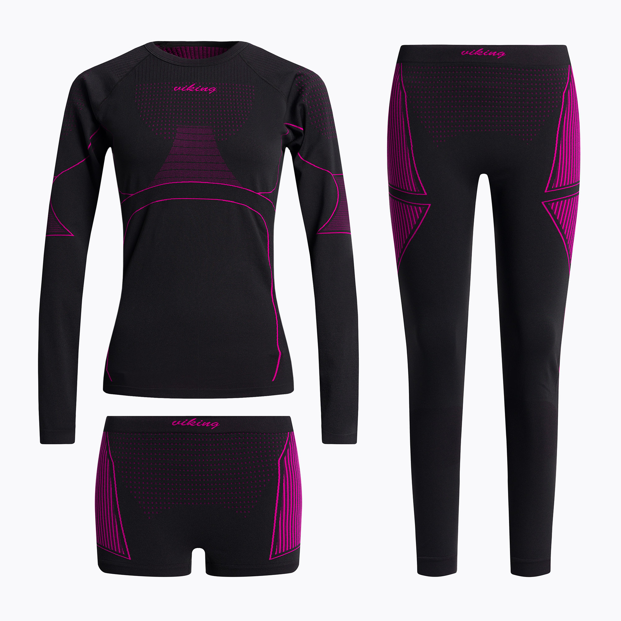 Set di biancheria intima termica da donna Viking Etna rosa (XL) (Etna 500/21/3090)