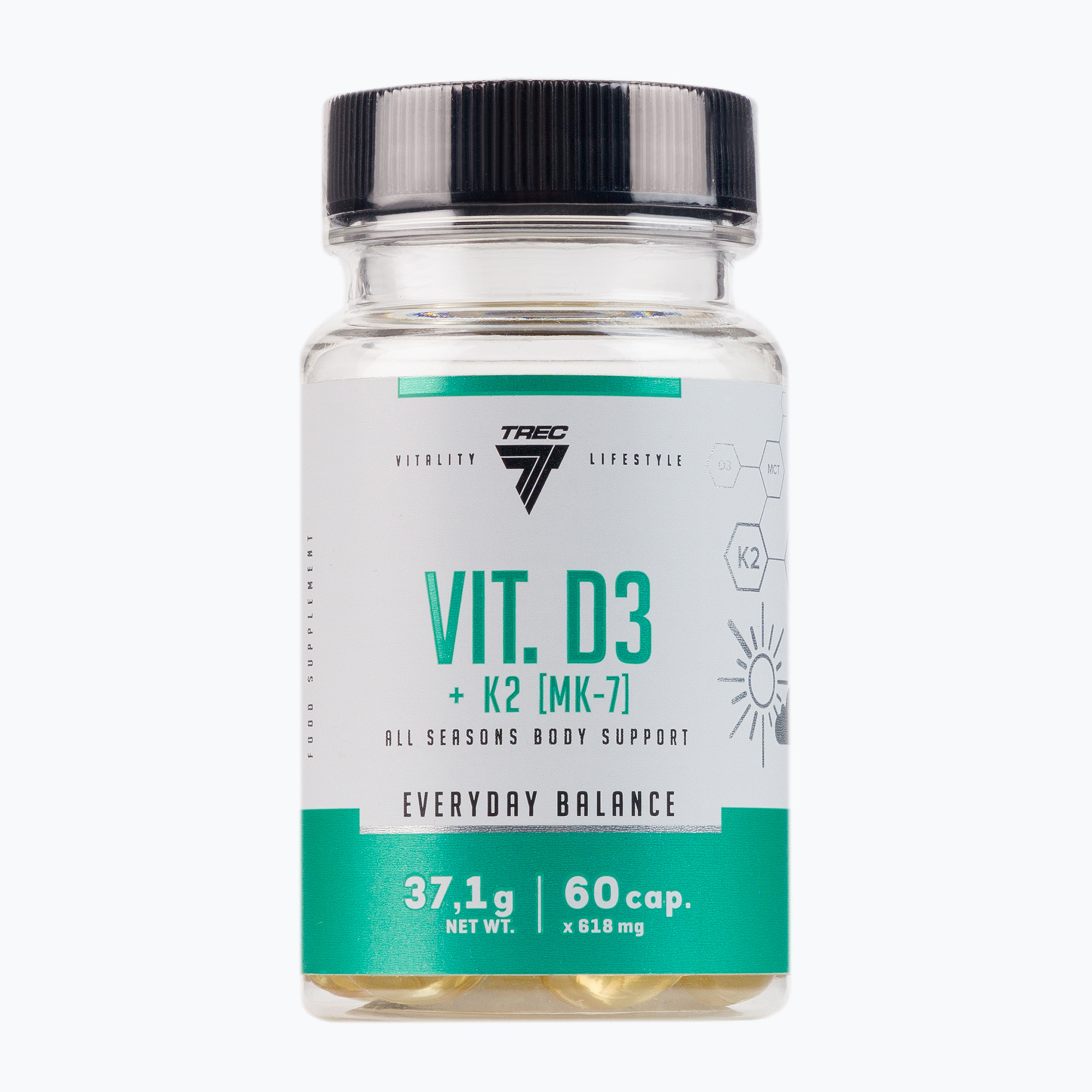 Trec Vitamina D3 K2 (MK-7) 60 capsule (60 kaps.) (Vitamin D3 K2 (MK-7) TRE/539)
