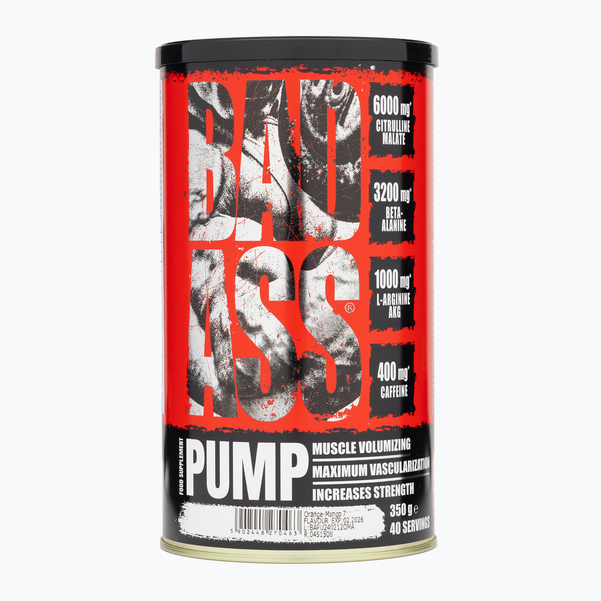 Fitness Authority pre-allenamento Bad Ass Pump 350 g arancio/mango (350 g) (Bad Ass Pump BA-BAP000403R1.1)