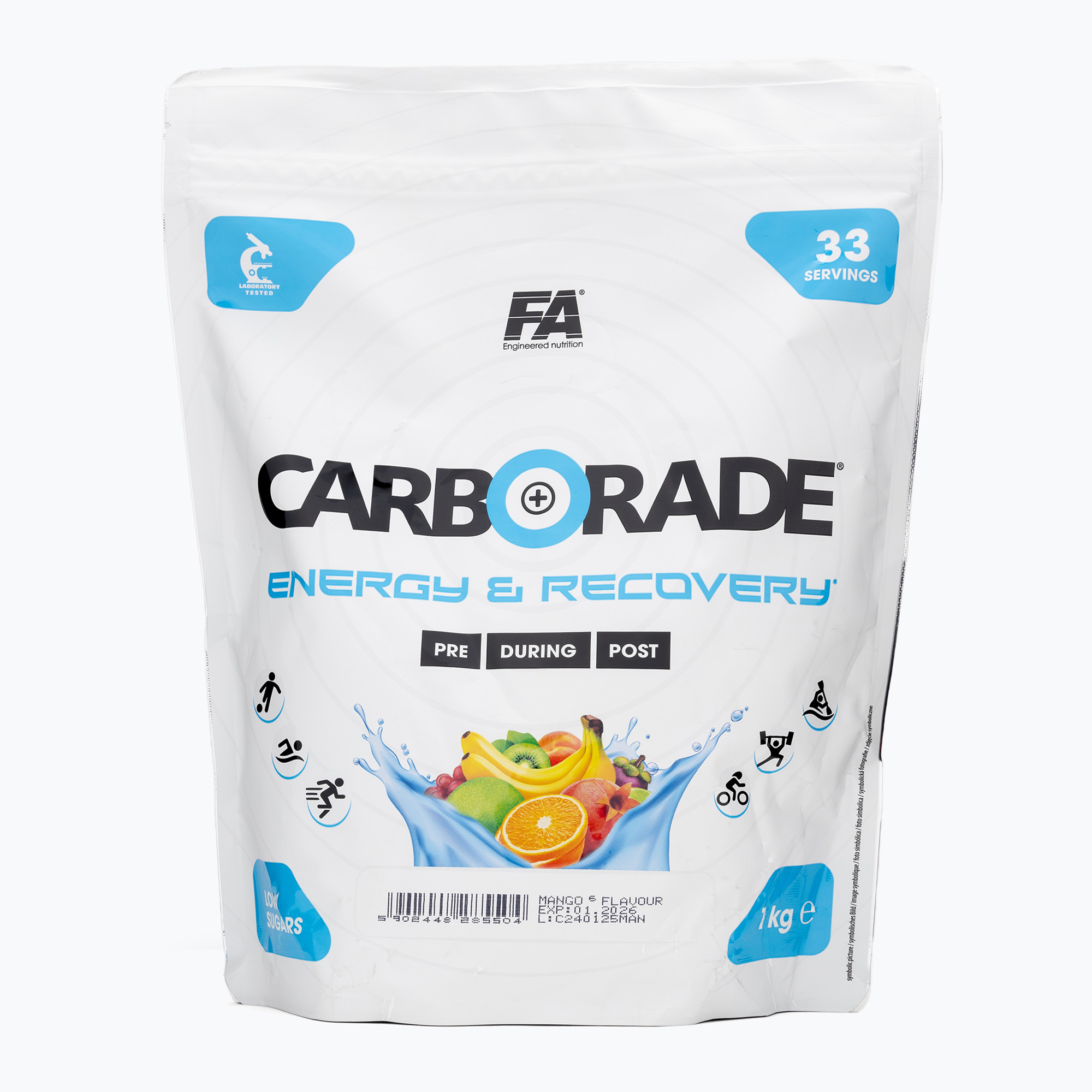 Carboidrati Fitness Authority Carborade 1 kg di mango (1 kg) (Carborade FA-CLP000052)