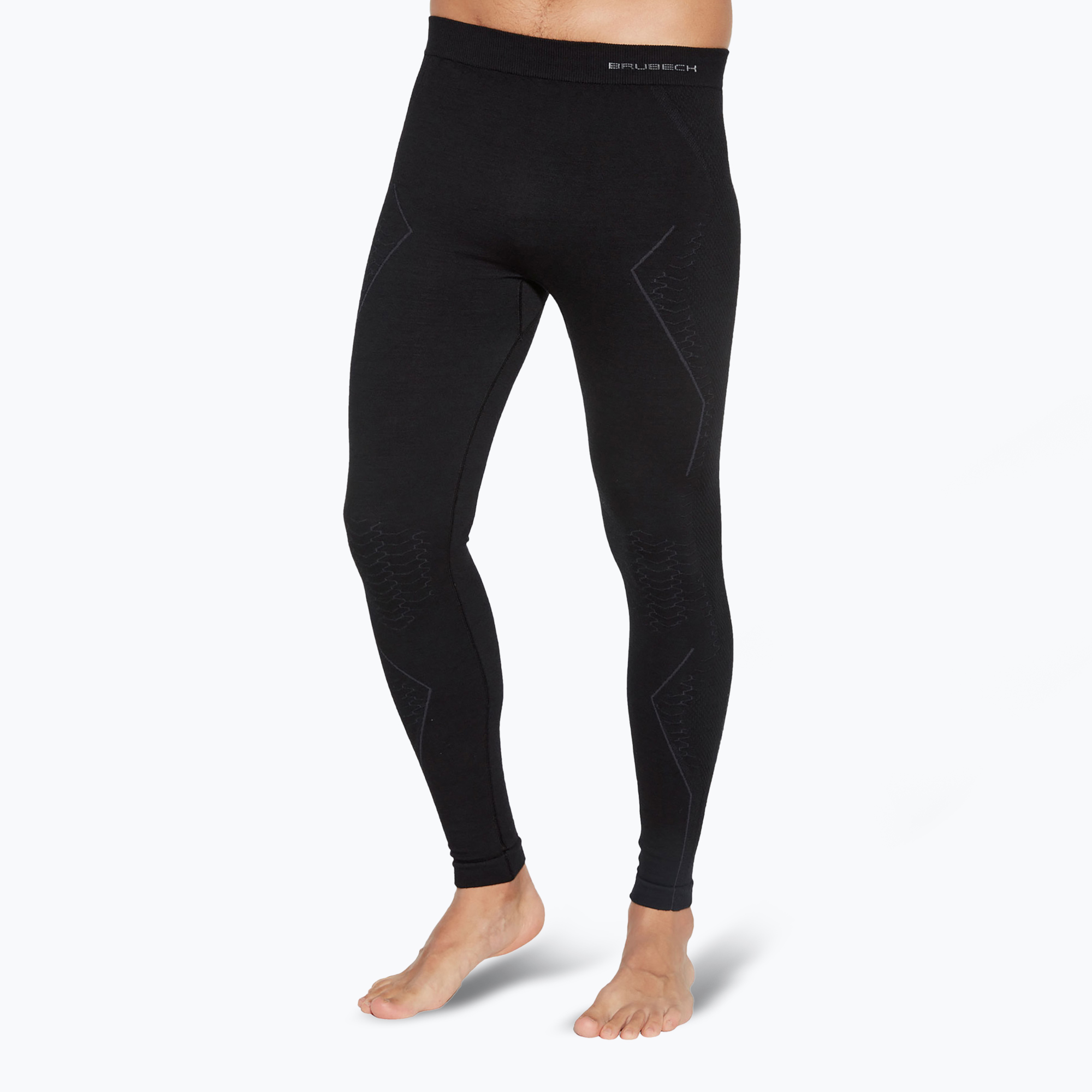 Pantaloni termoattivi da uomo Brubeck LE1352 Extreme Merino nero (S) (Extreme Merino LE1352M)