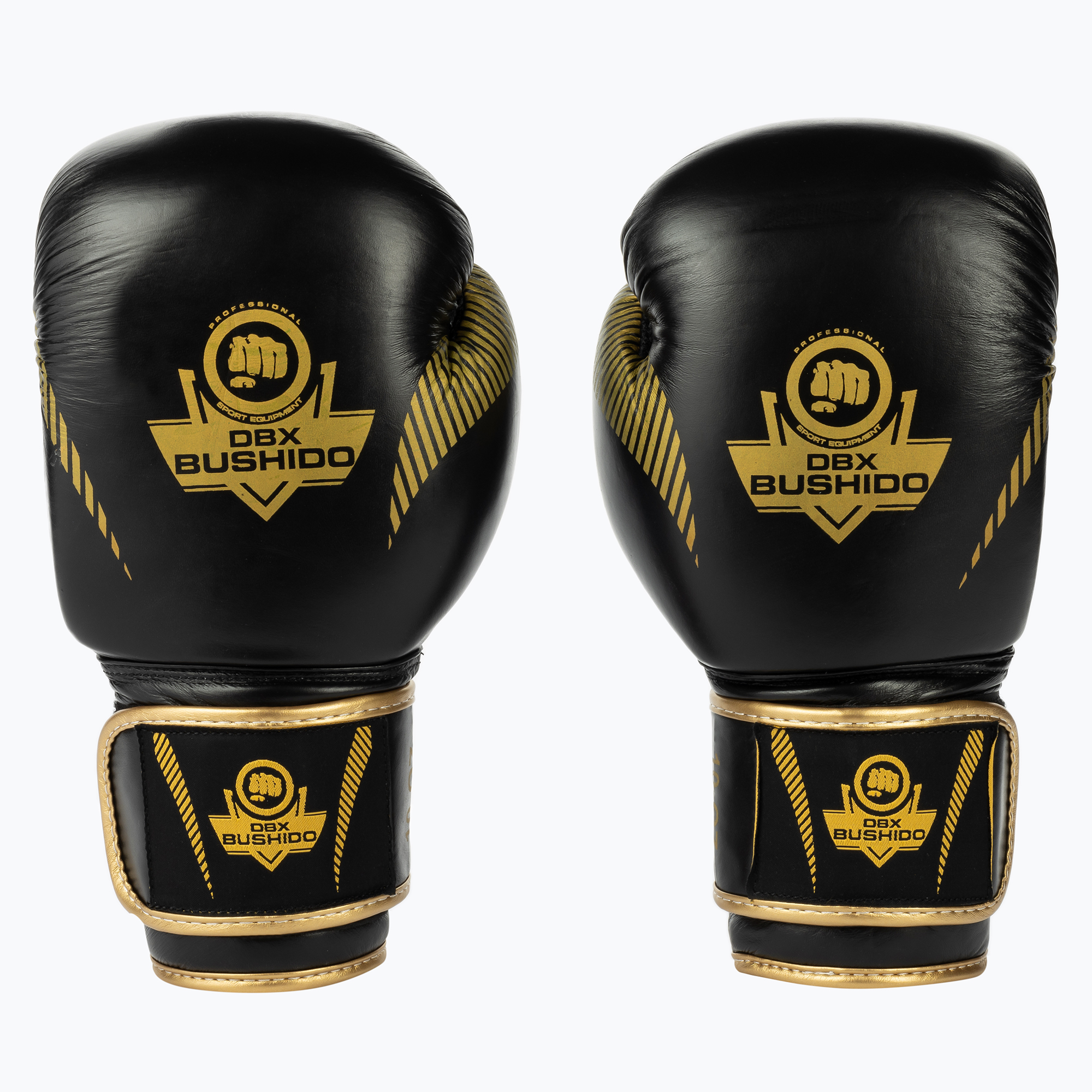 Guanti da boxe DBX BUSHIDO in pelle naturale nera B-2v13