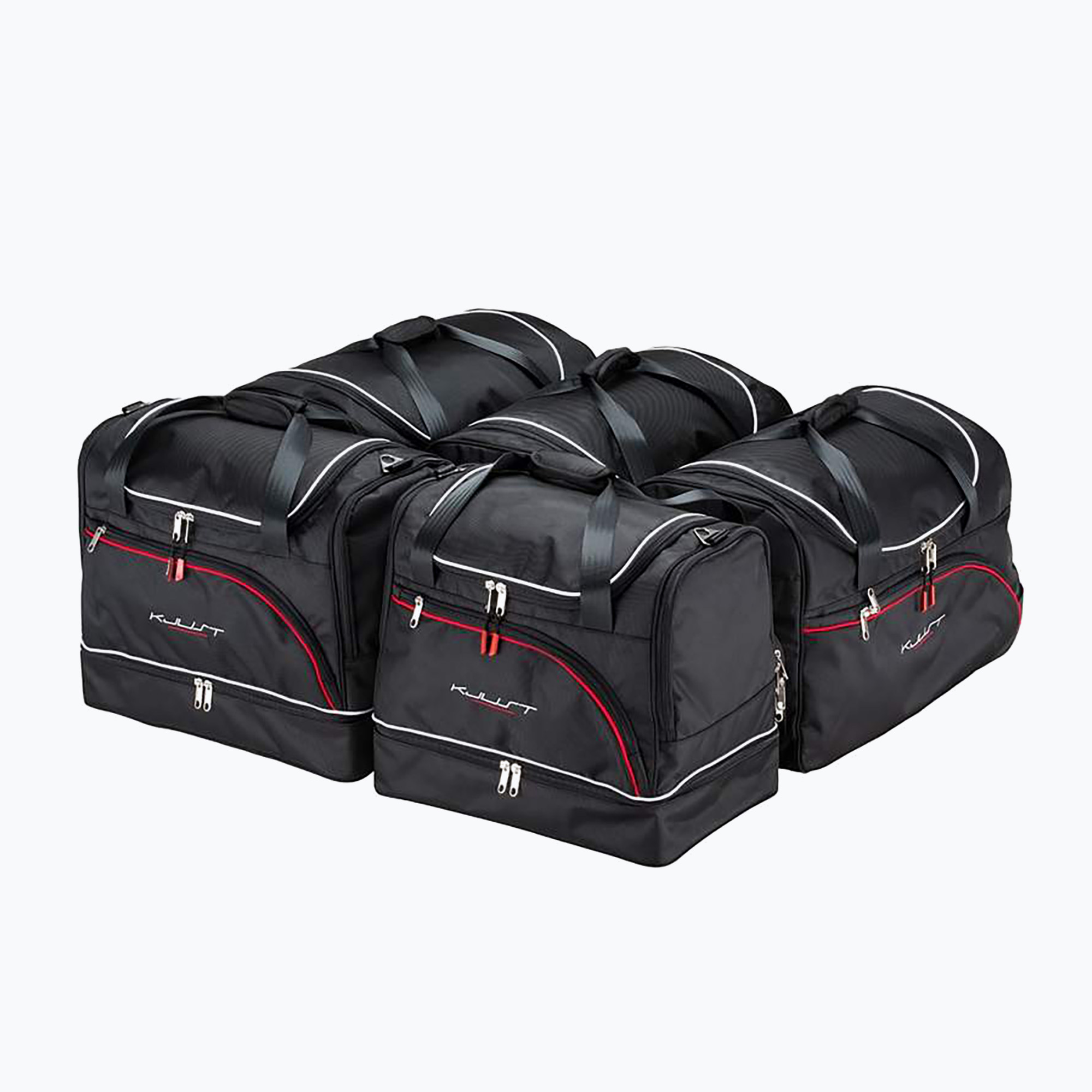 KJUST set borse bagagliaio Audi A6 Avant 2004-2011 5 pezzi nero (Audi A6 Avant 7004021)